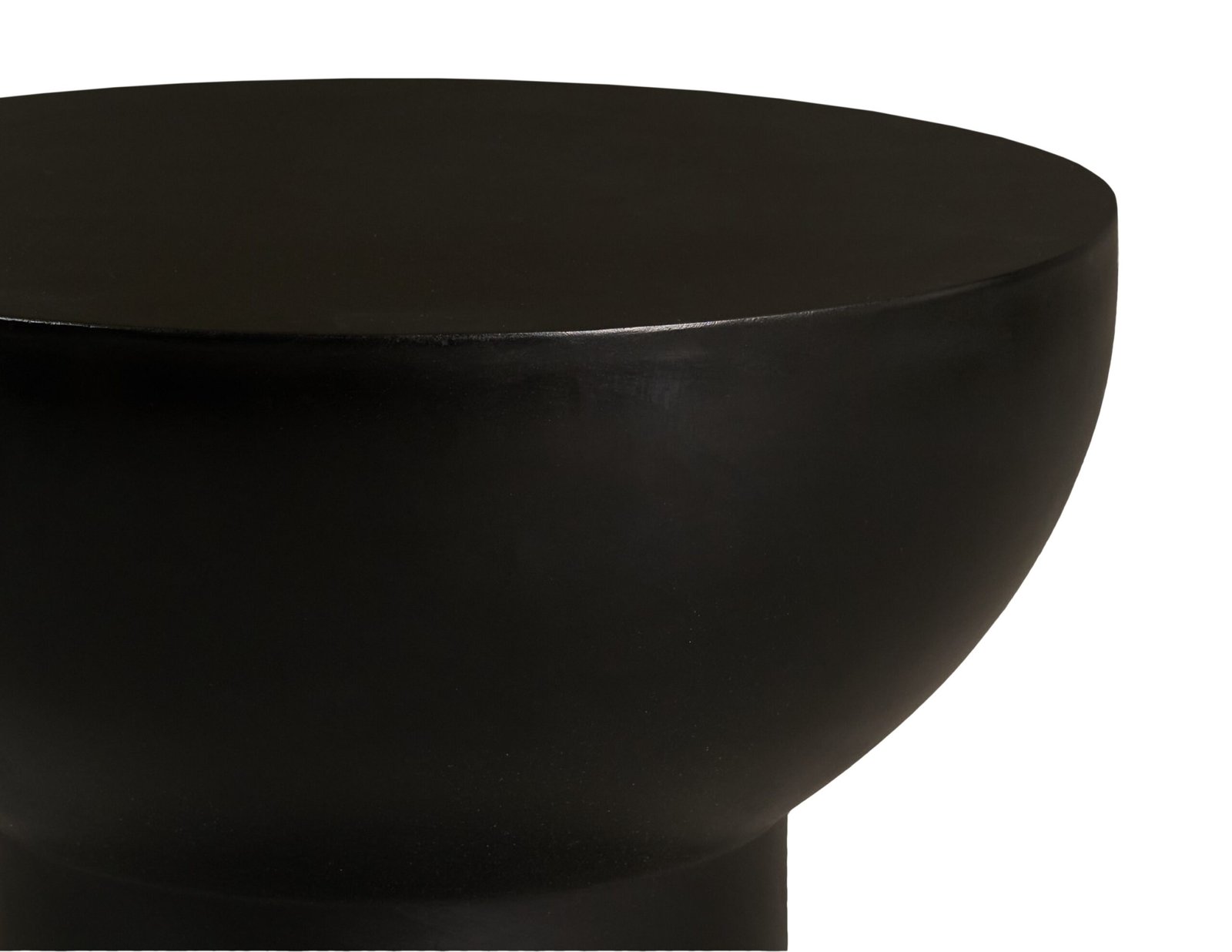 Modrest Fate - Modern Black Concrete End Table - Image 4
