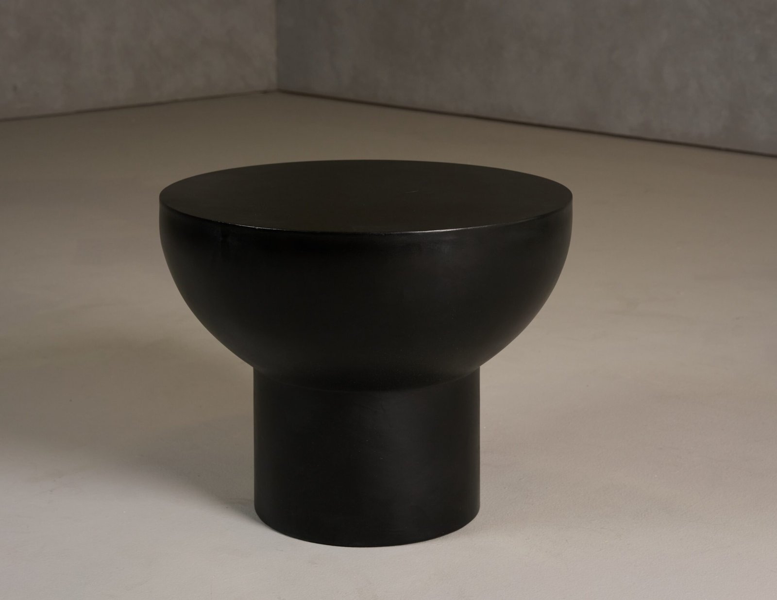 Modrest Fate - Modern Black Concrete End Table - Image 5