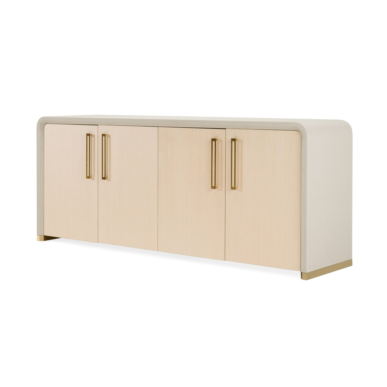 Modrest Florence - Modern Beige Leatherette + Gold Buffet