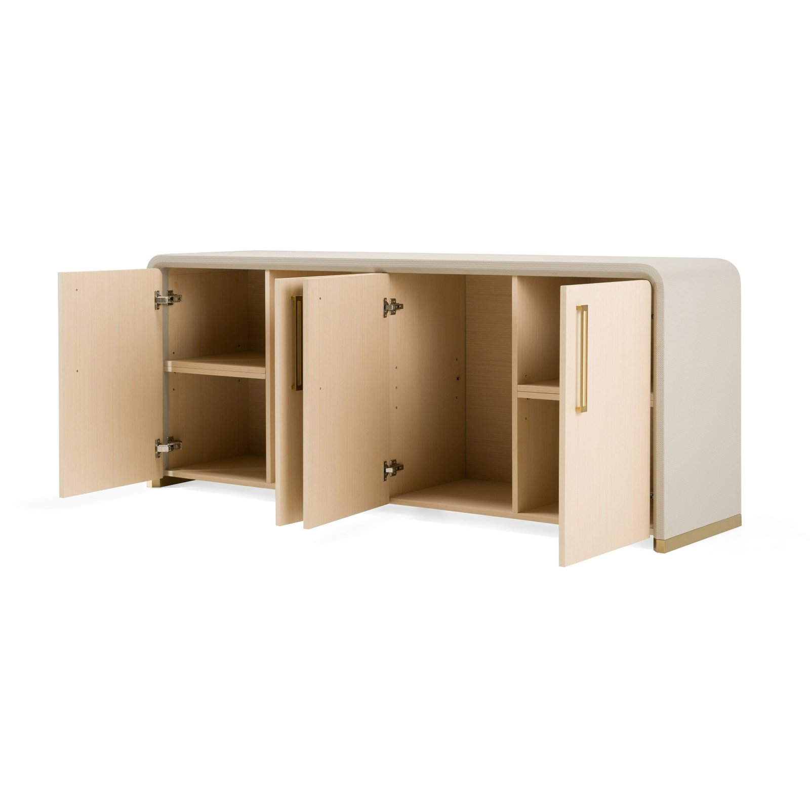 Modrest Florence - Modern Beige Leatherette + Gold Buffet - Image 2