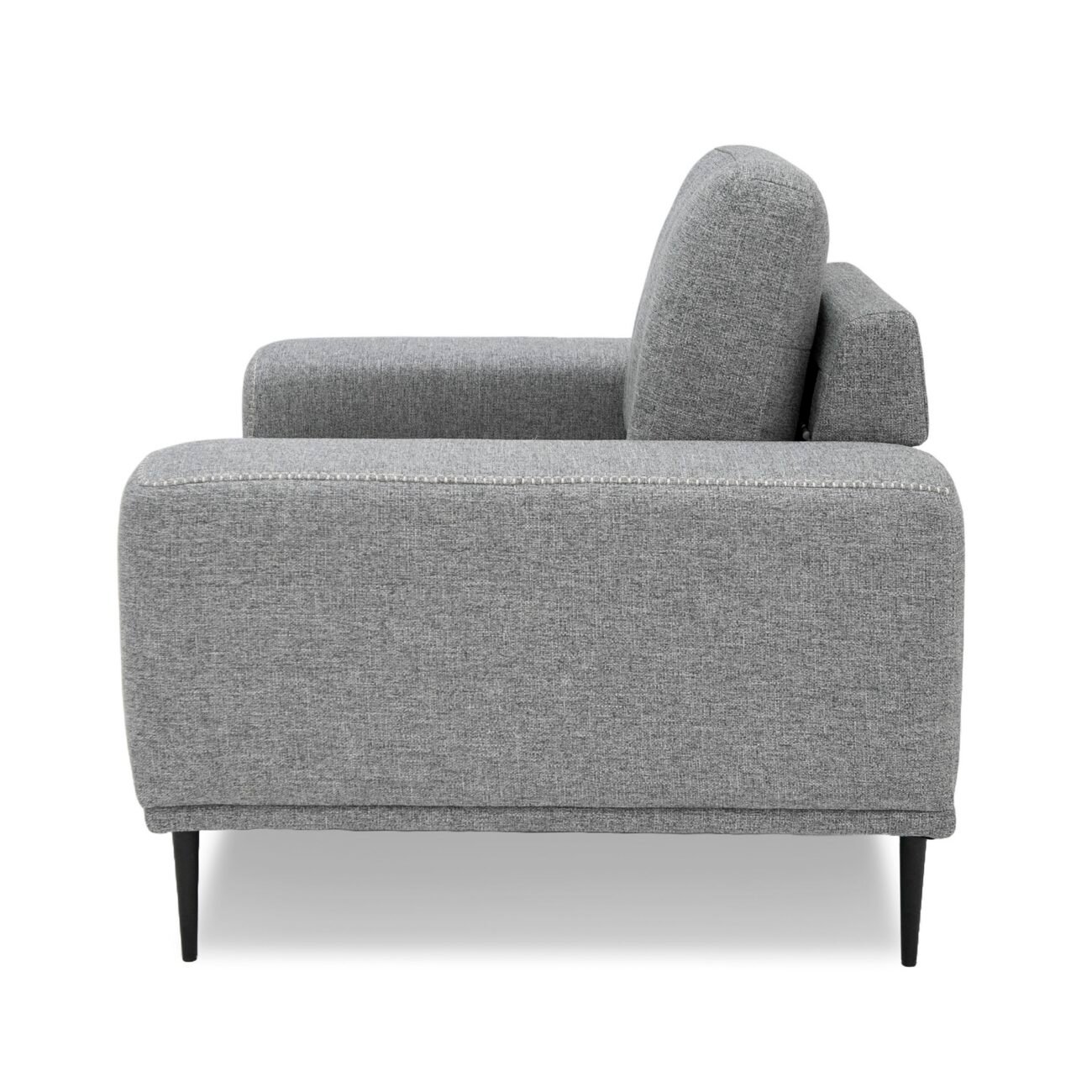Divani Casa Fonda - Modern Grey Fabric Chair - Image 2