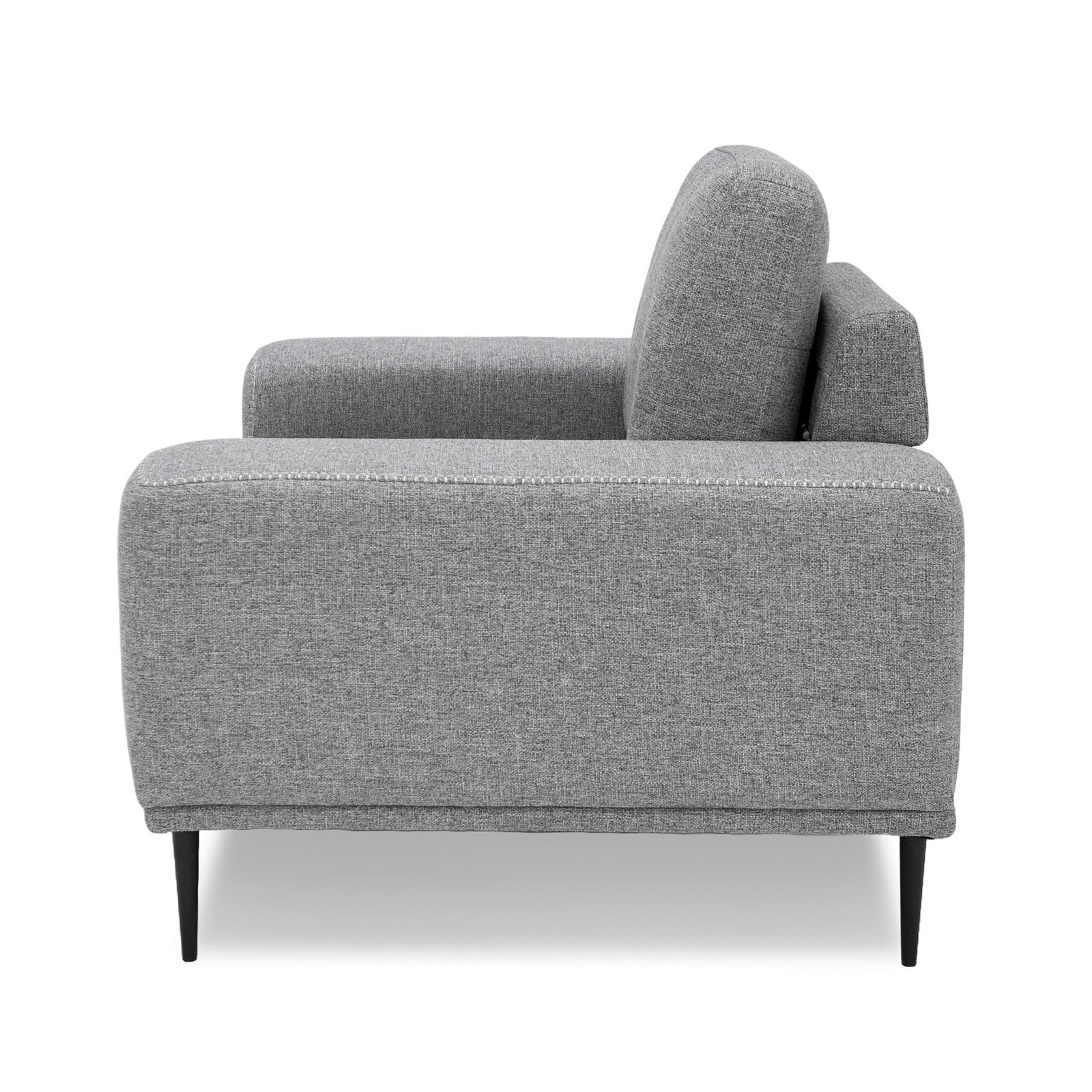 Divani Casa Fonda - Modern Grey Fabric Chair - Image 2