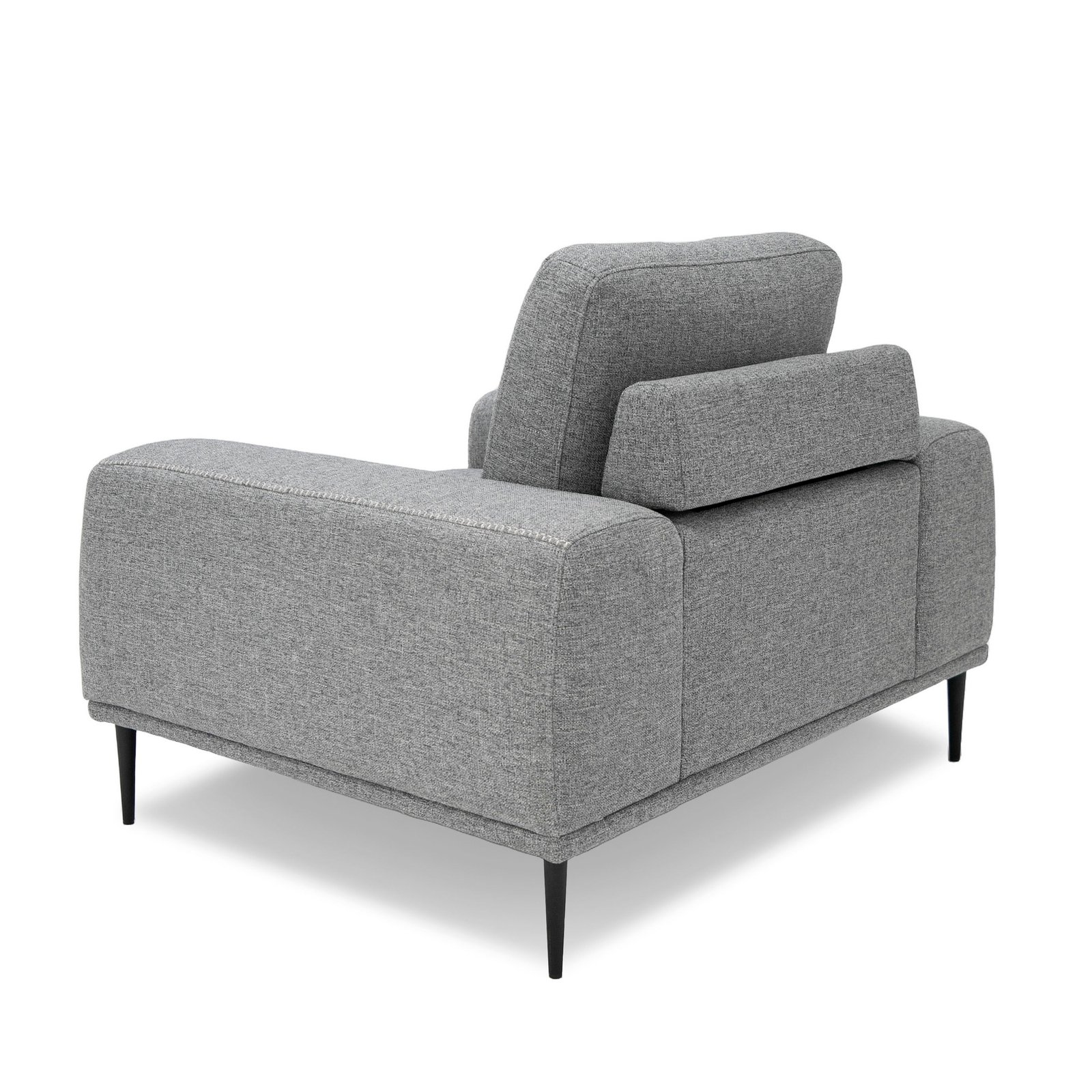 Divani Casa Fonda - Modern Grey Fabric Chair - Image 3