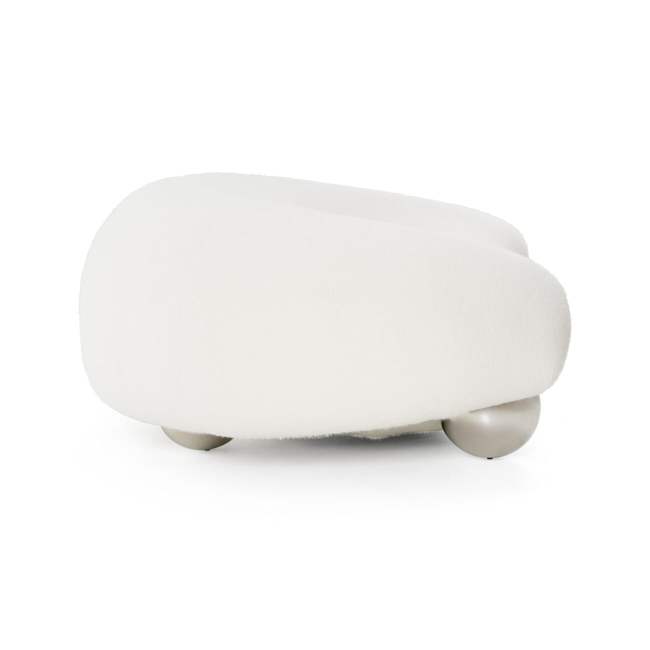Divani Casa Fortune - Contemporary White Fabric Sofa - Image 2