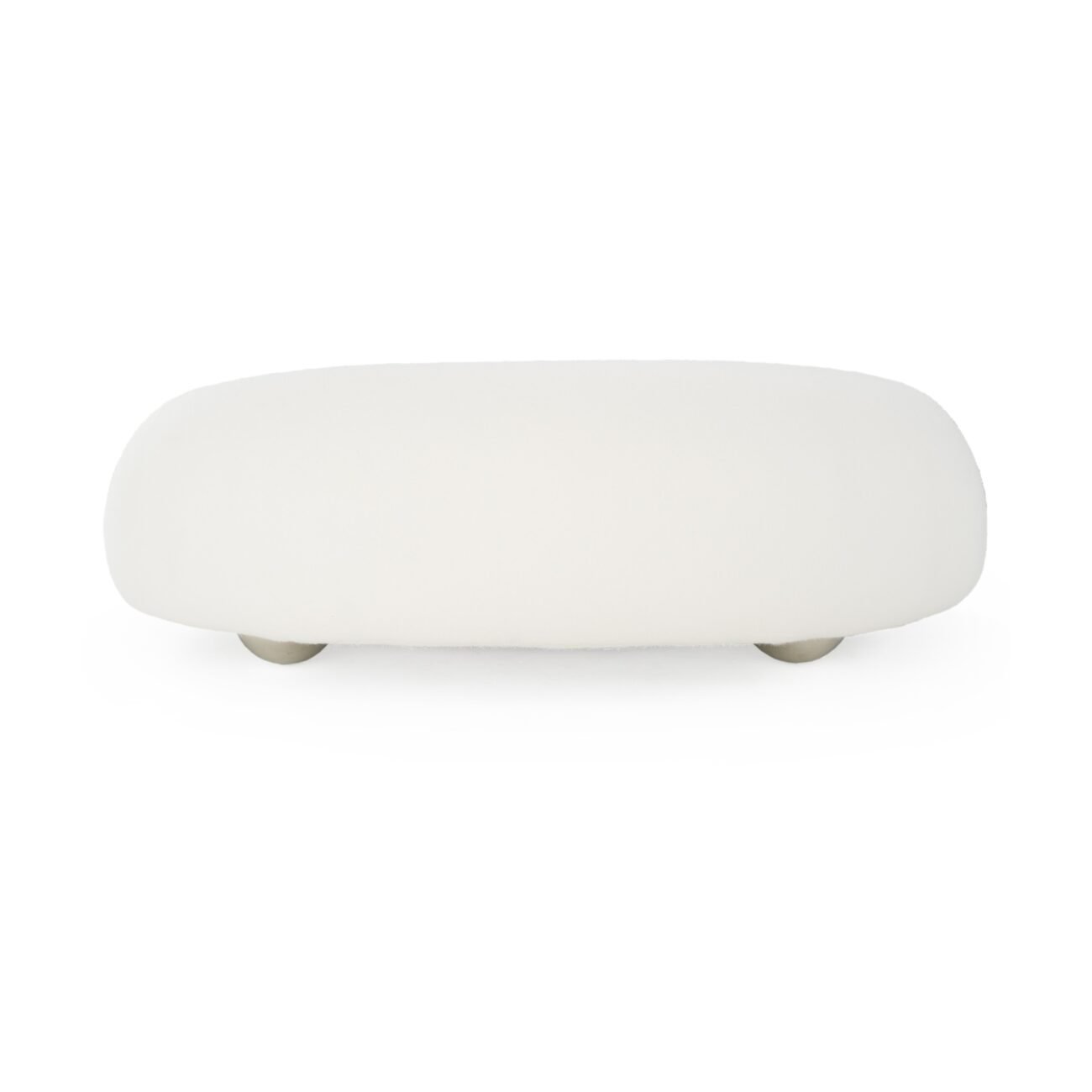 Divani Casa Fortune - Contemporary White Fabric Sofa - Image 3
