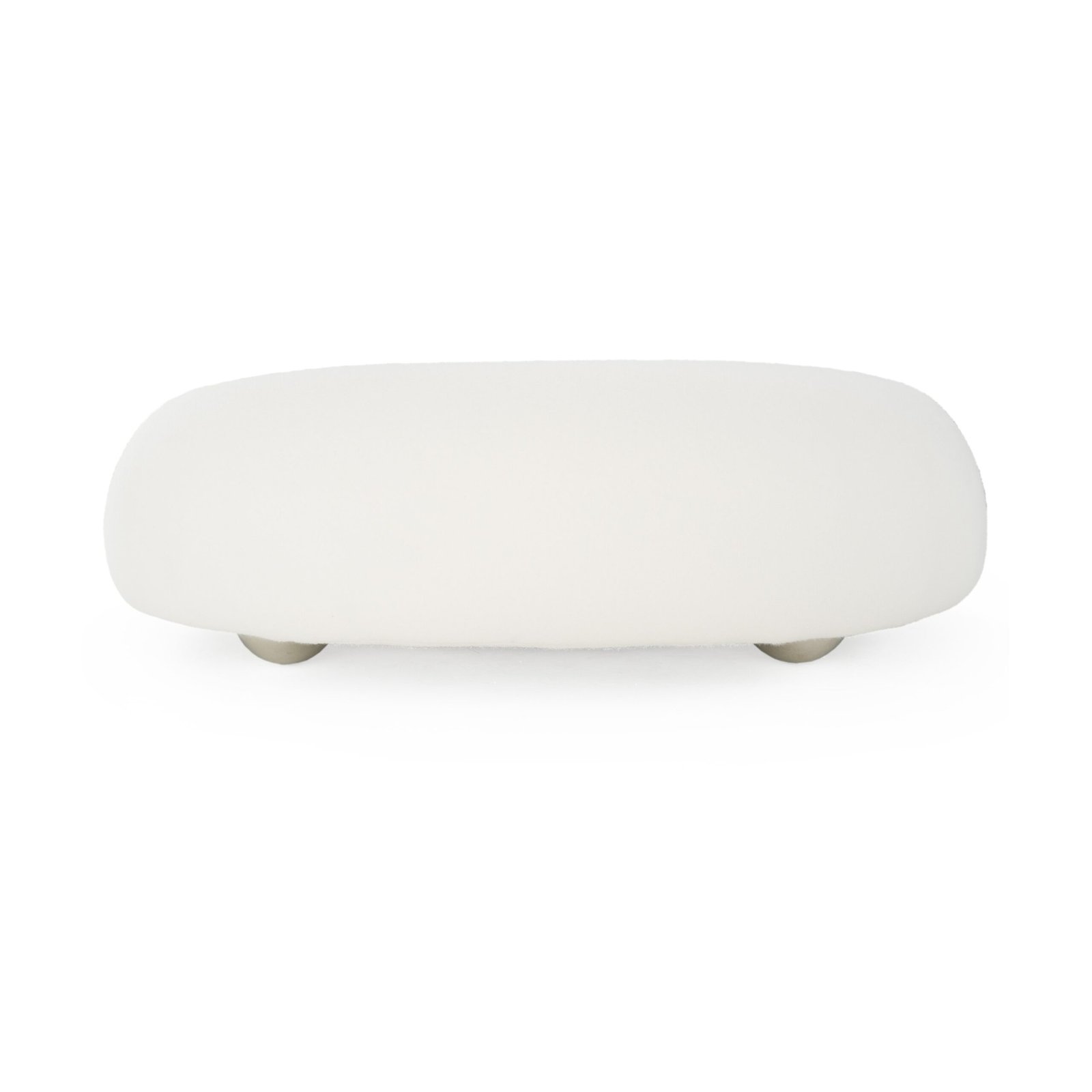 Divani Casa Fortune - Contemporary White Fabric Sofa - Image 3