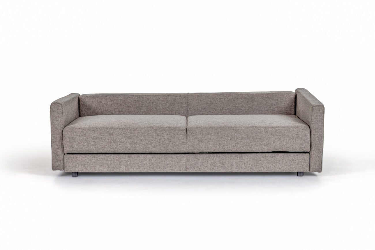 Divani Casa Fredonia Modern Grey Fabric Sofa Bed - Image 2