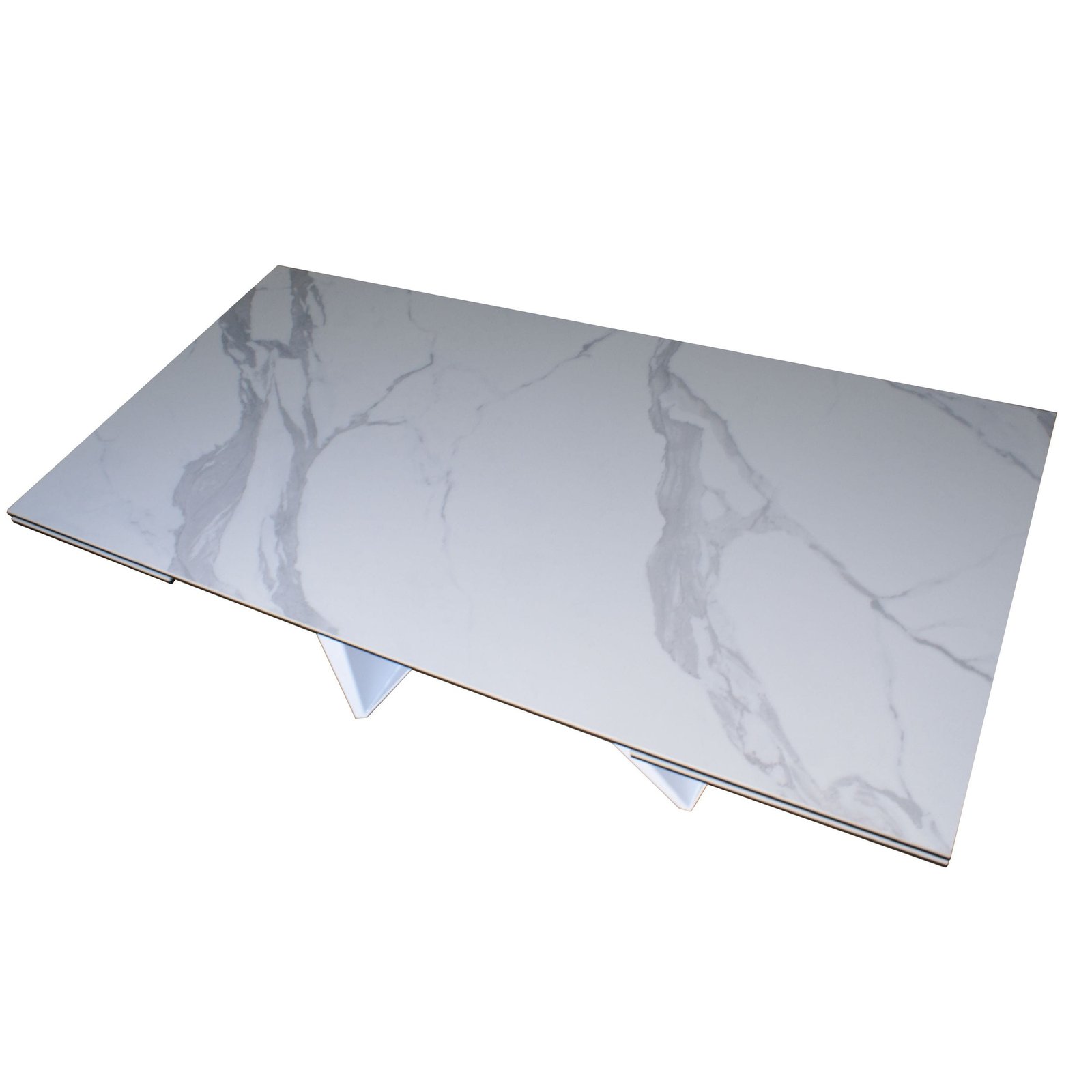 Modrest Fritz - Modern White Extendable Ceramic Dining Table - Image 5