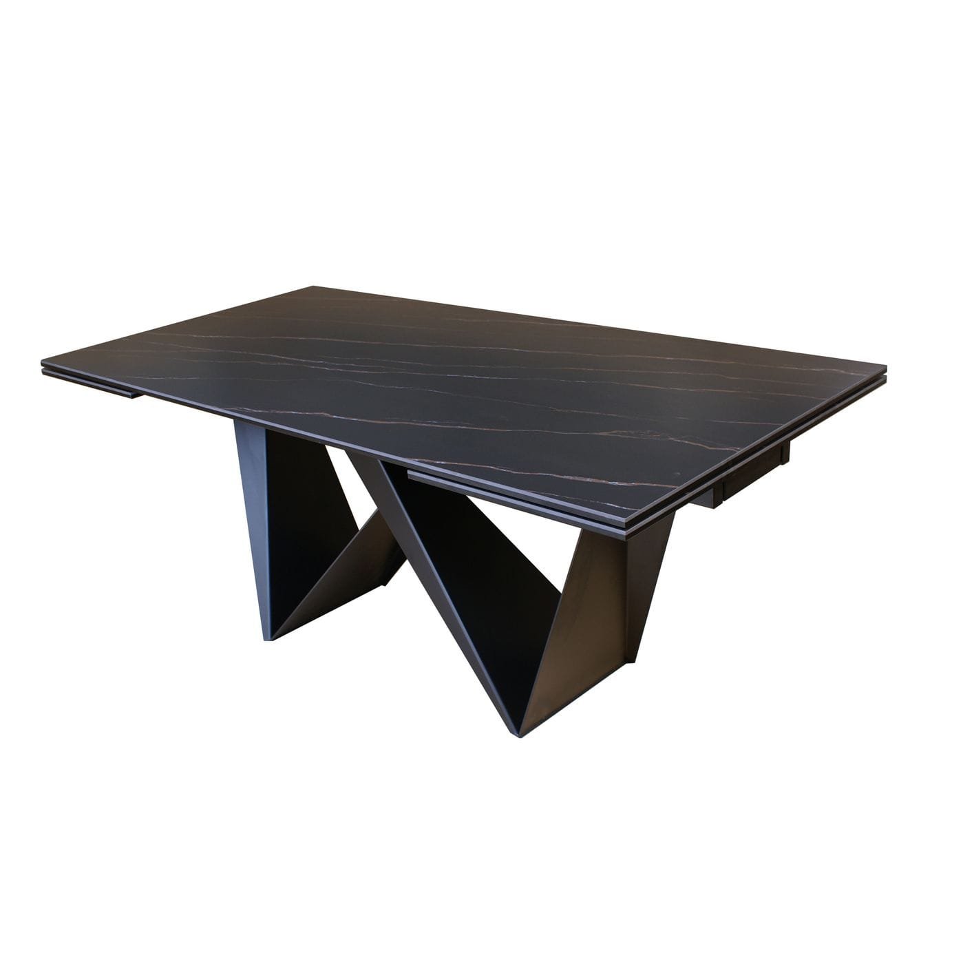 Modrest Fritz - Modern Black Extendable Ceramic Dining Table - Image 2