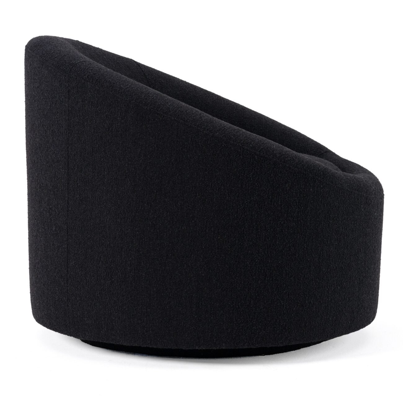 Modrest Frontier - Glam Black Fabric Accent Chair - Image 2