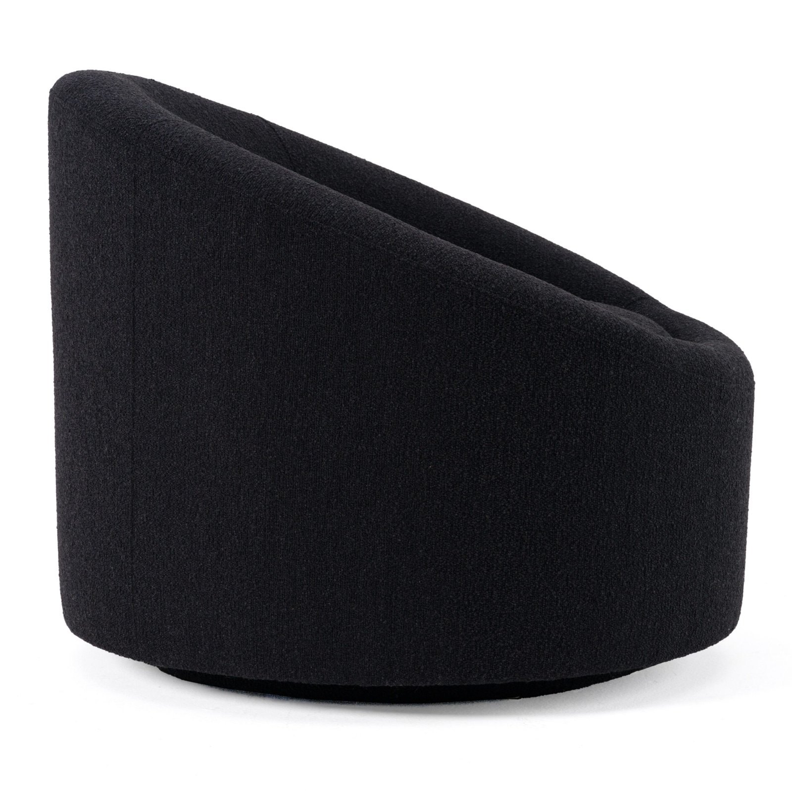 Modrest Frontier - Glam Black Fabric Accent Chair - Image 2