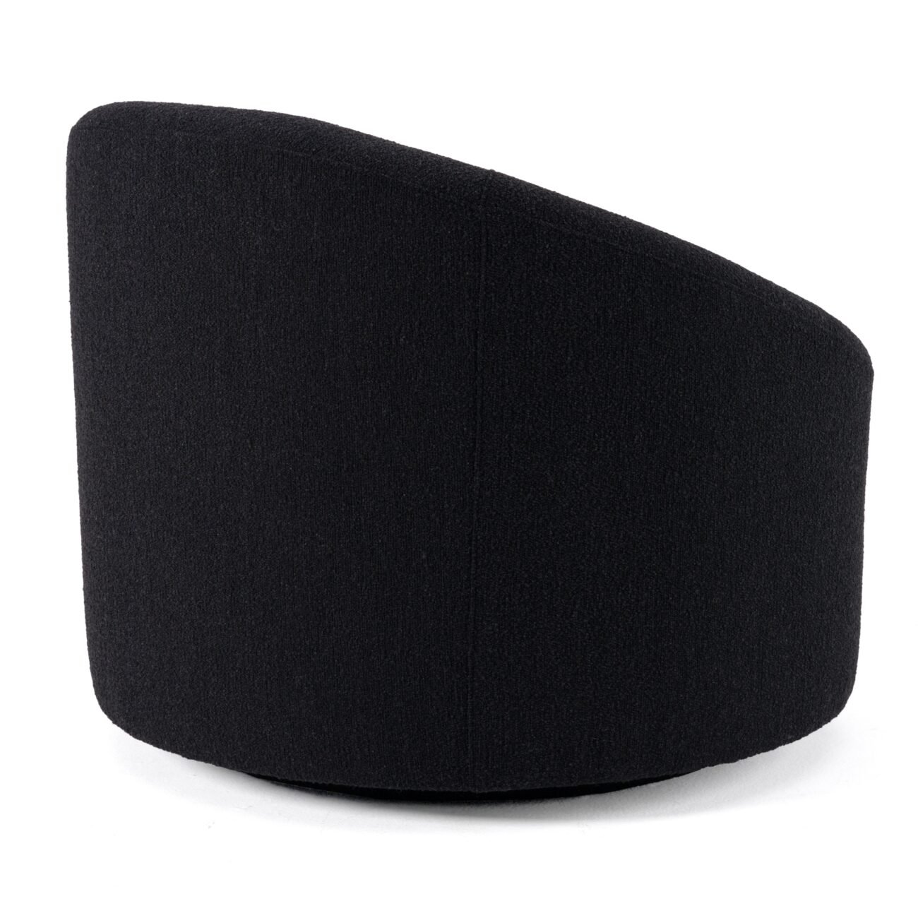 Modrest Frontier - Glam Black Fabric Accent Chair - Image 4