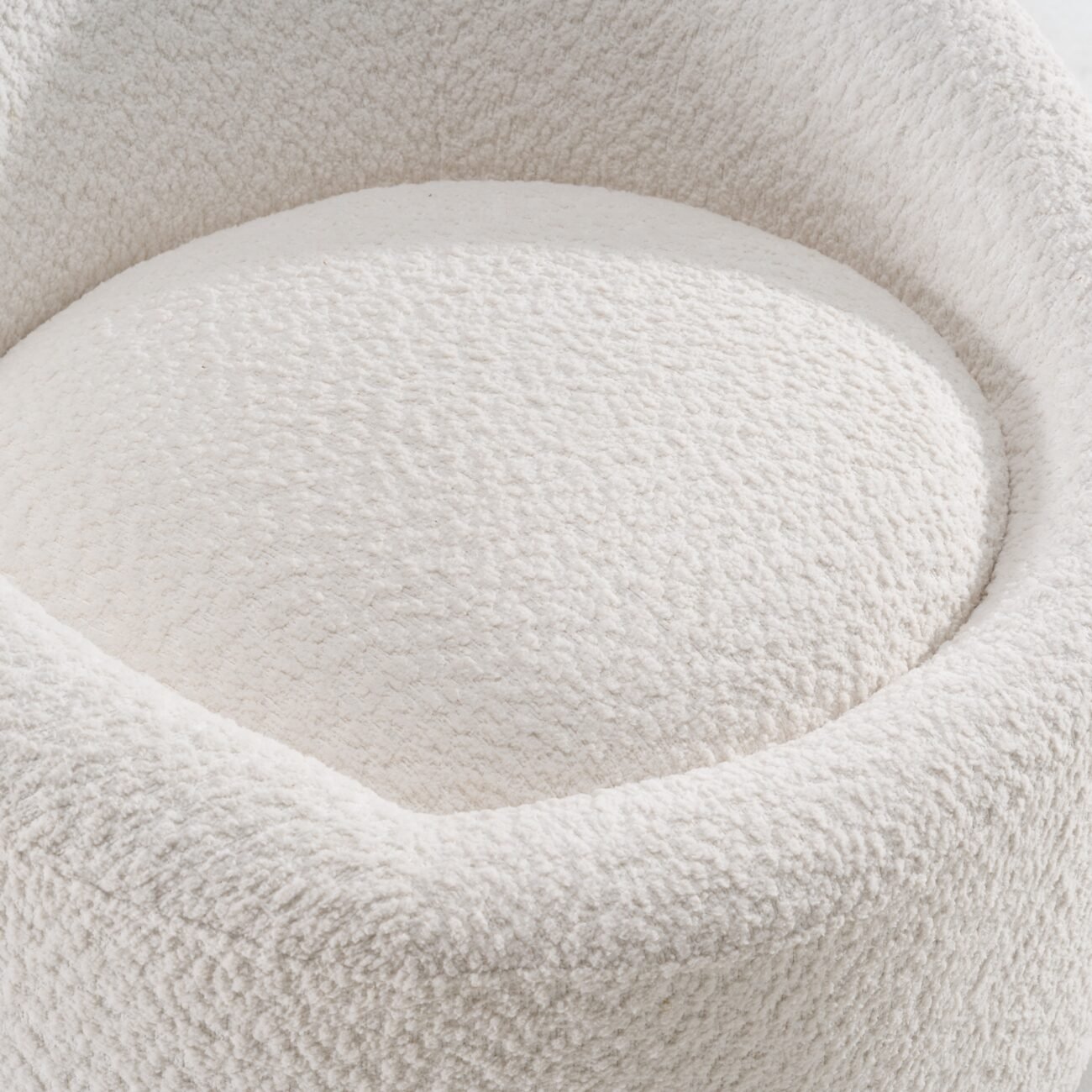 Modrest Frontier - Glam Off-White Fabric Accent Chair - Image 5