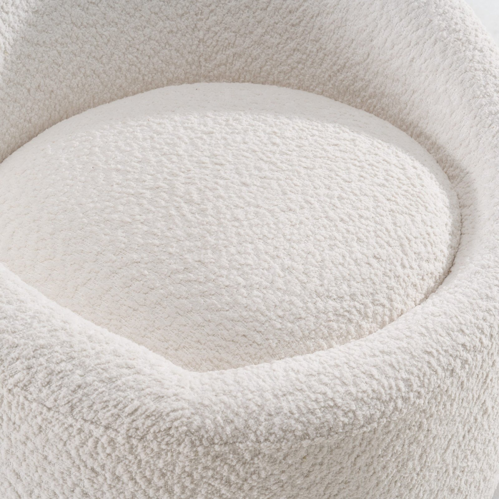 Modrest Frontier - Glam Off-White Fabric Accent Chair - Image 5