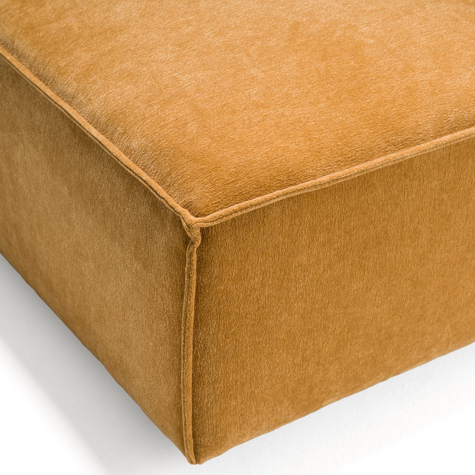 Divani Casa Gene - Modern Ochre Fabric Modular Corner Sectional Seat - Image 4