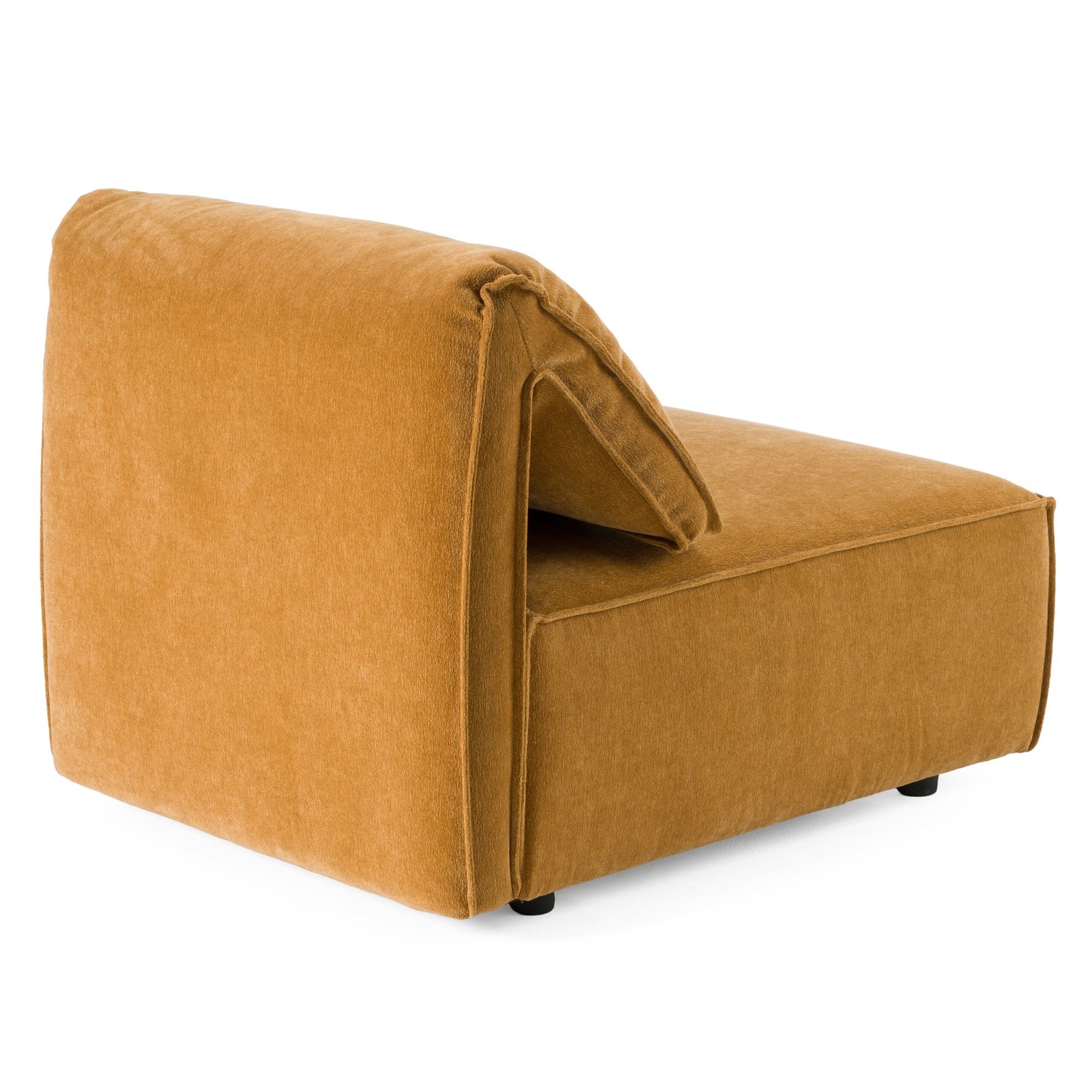 Divani Casa Gene - Modern Ochre Fabric Modular Armless Sectional Seat - Image 4