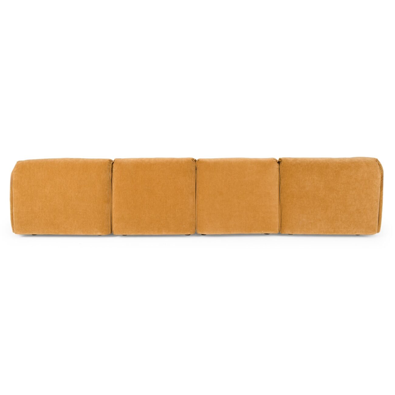 Divani Casa Gene - Modern Ochre Fabric 5-Piece Modular Sectional Sofa - Image 4
