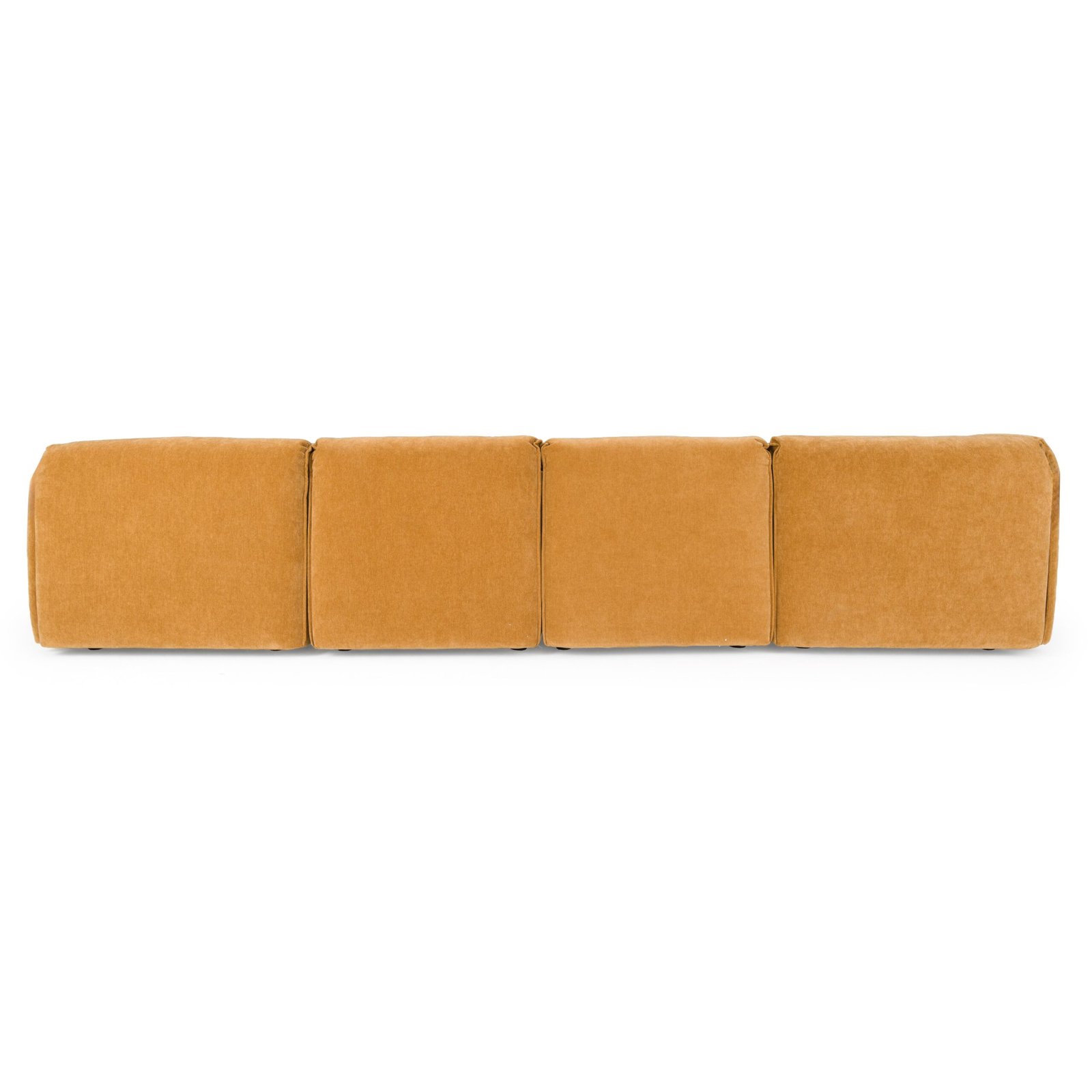 Divani Casa Gene - Modern Ochre Fabric 5-Piece Modular Sectional Sofa - Image 4