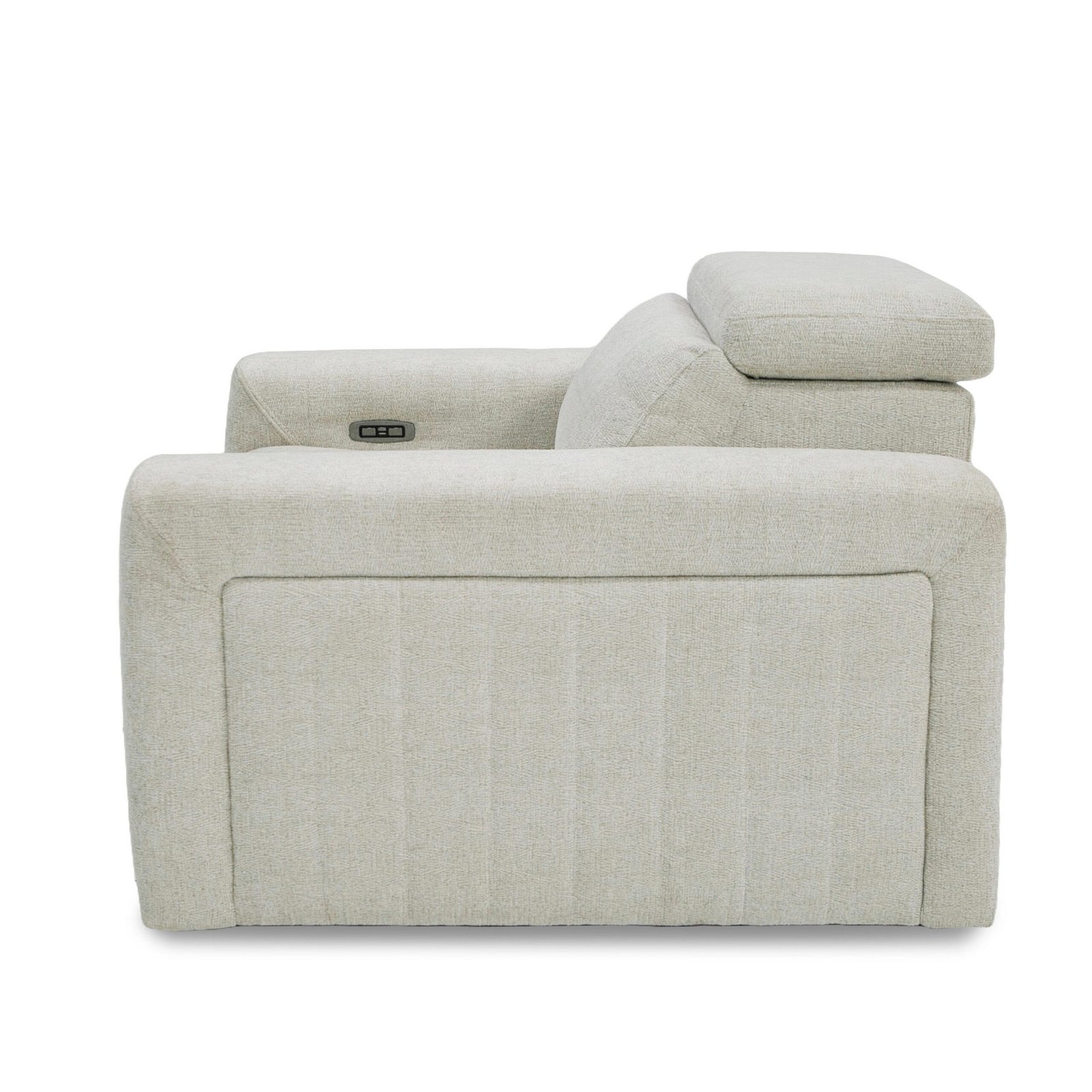 Divani Casa Gering - Modern Beige Fabric Power Recliner Chair - Image 4