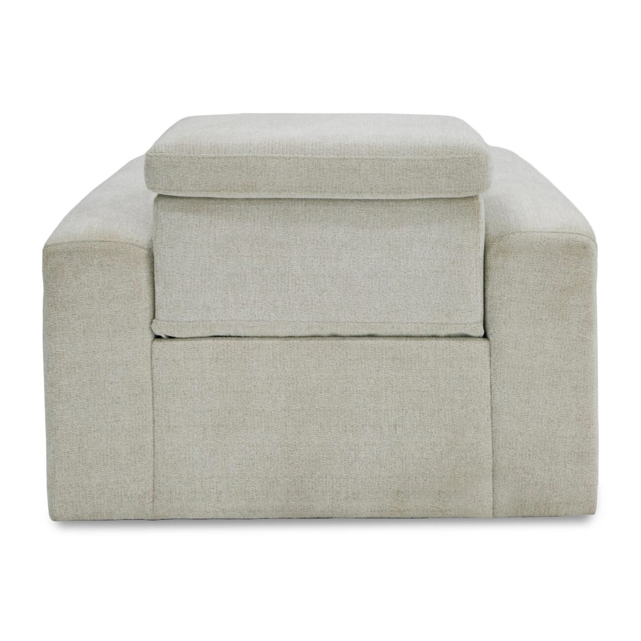 Divani Casa Gering - Modern Beige Fabric Power Recliner Chair - Image 5