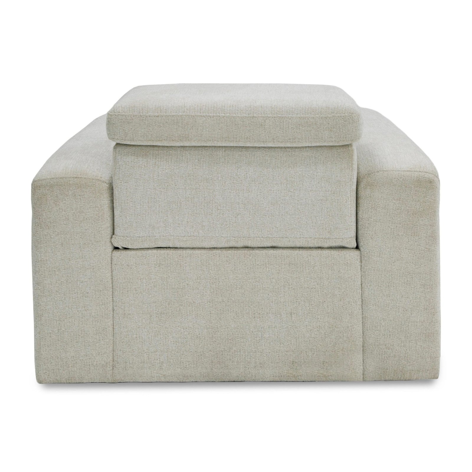 Divani Casa Gering - Modern Beige Fabric Power Recliner Chair - Image 5