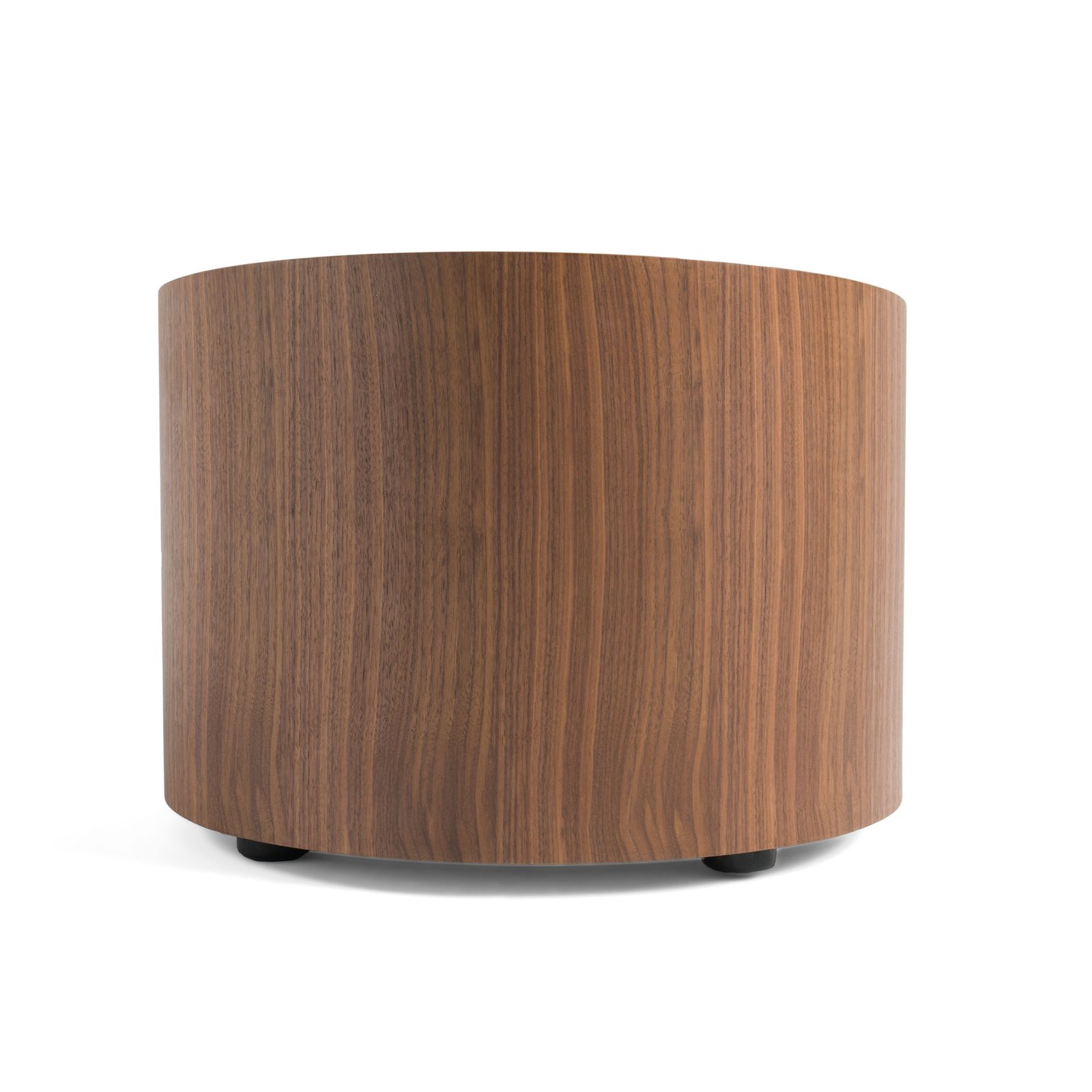 Modrest Geneva - Modern Walnut Round Nightstand - Image 4