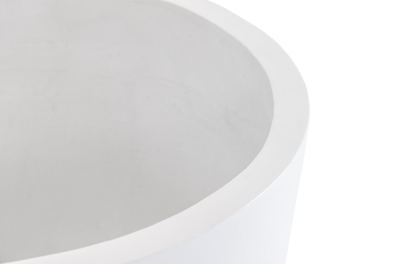 Modrest Goliad - Modern White Concrete Planters - Set of 3 - Image 4