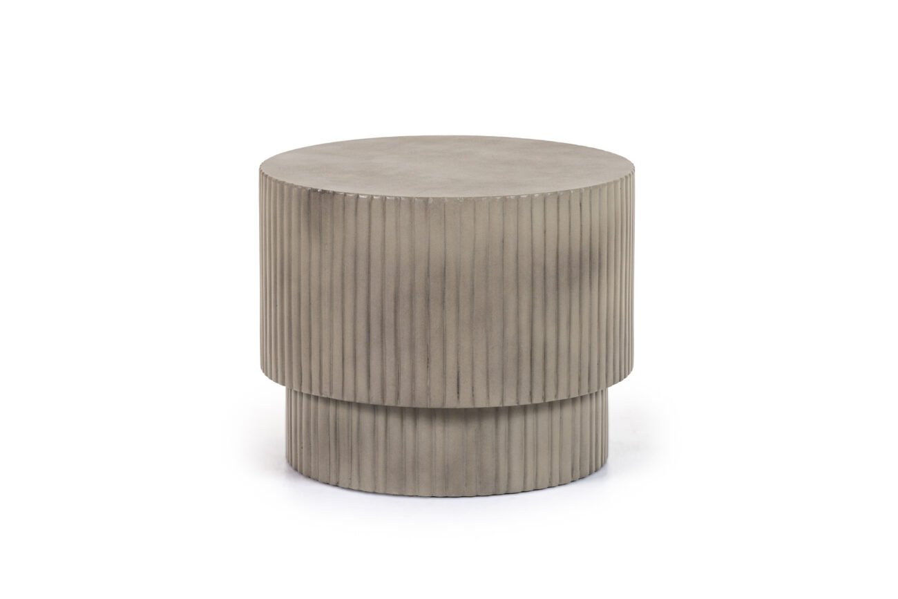 Modrest Gruver - Modern Grey Concrete End Table - Image 2