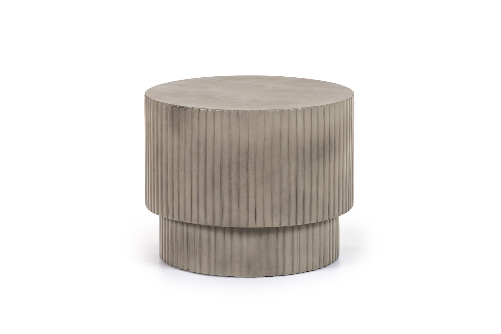 Modrest Gruver - Modern Grey Concrete End Table - Image 2
