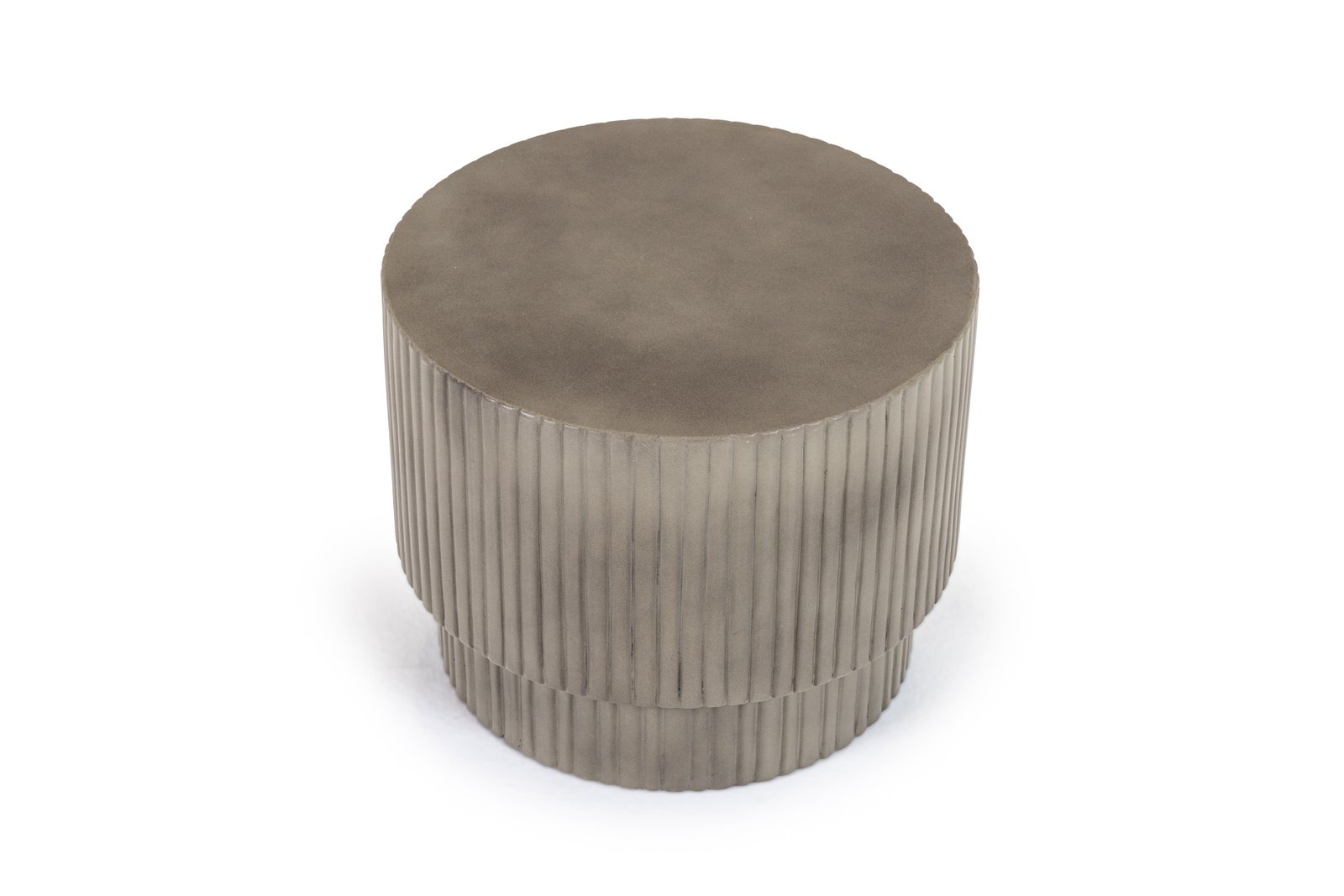 Modrest Gruver - Modern Grey Concrete End Table - Image 3
