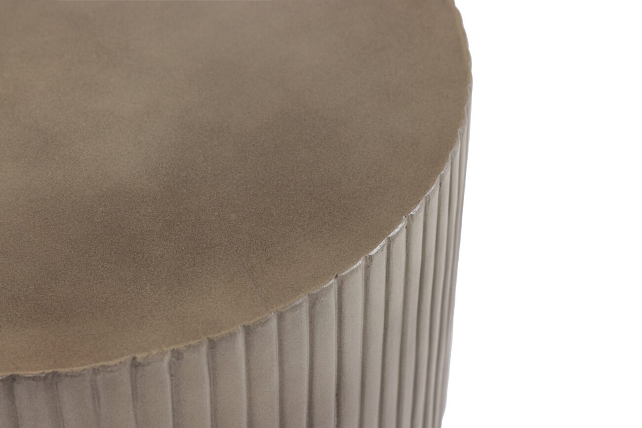 Modrest Gruver - Modern Grey Concrete End Table - Image 4