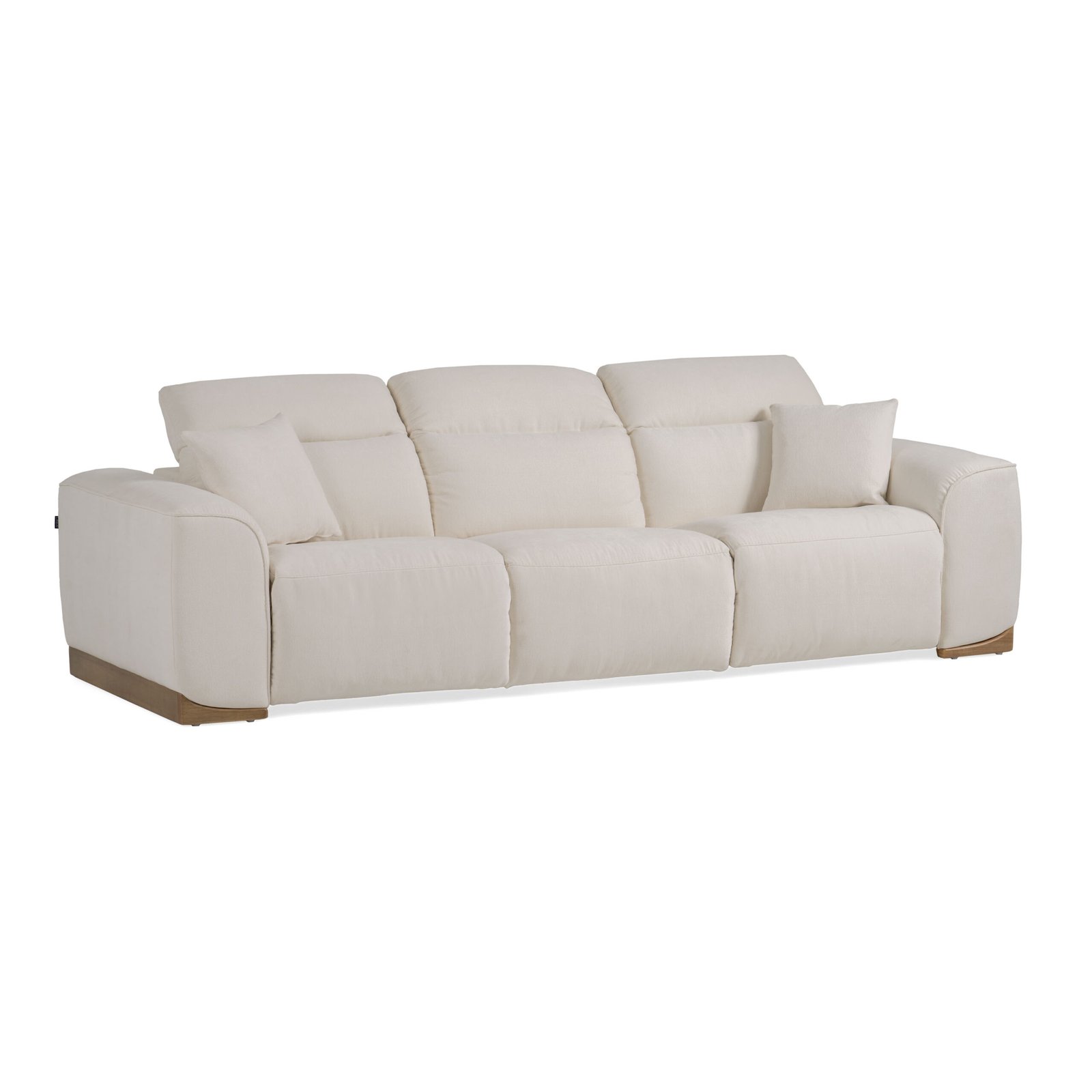 Divani Casa Hagerty - Modern Off-White Fabric Sofa With 2 Power Recliners - Image 2