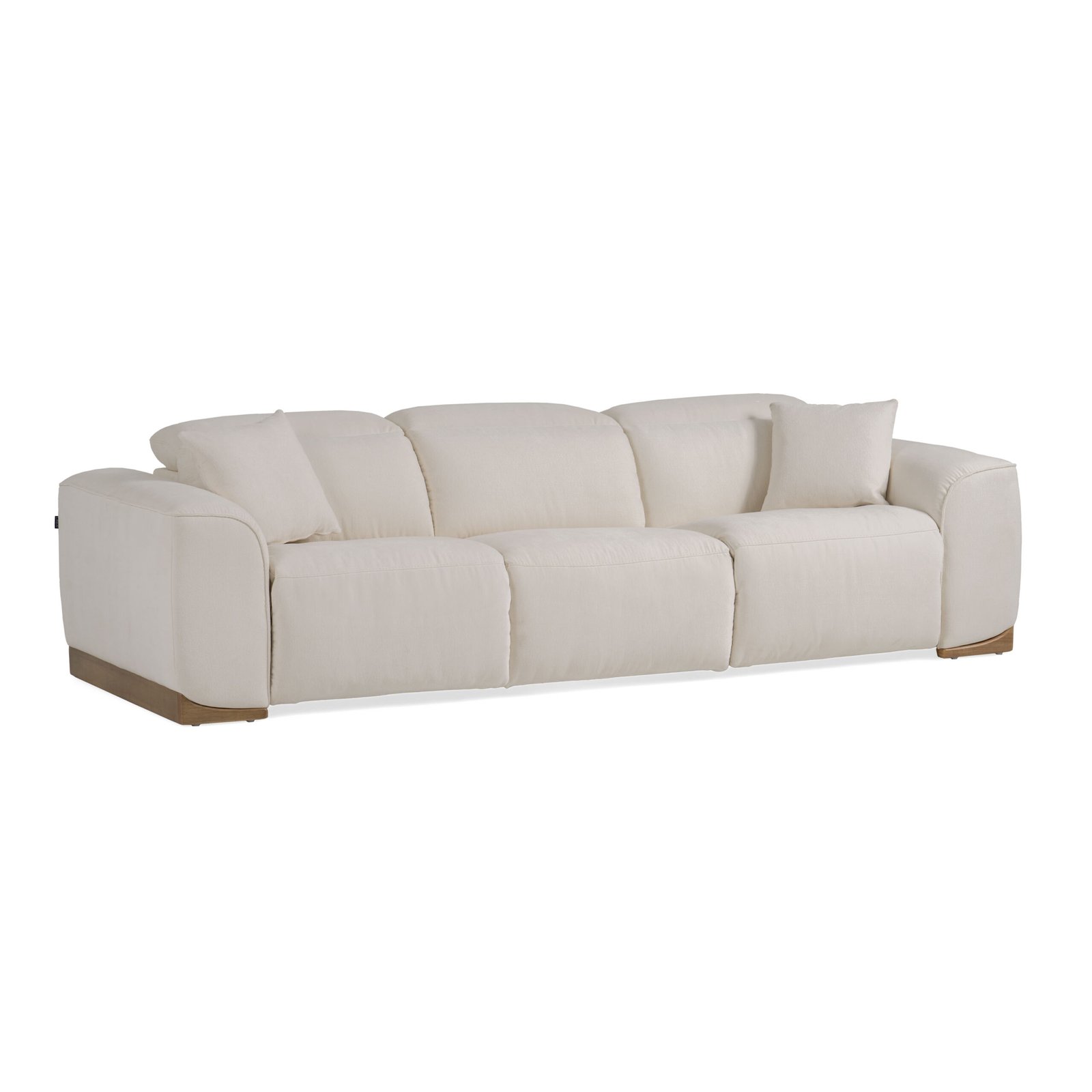 Divani Casa Hagerty - Modern Off-White Fabric Sofa With 2 Power Recliners - Image 3
