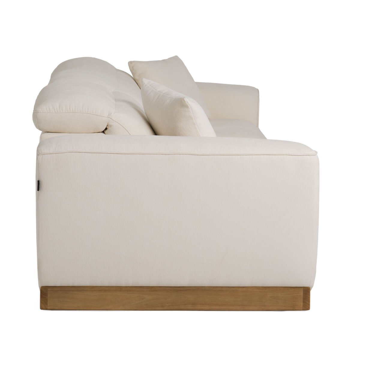 Divani Casa Hagerty - Modern Off-White Fabric Sofa With 2 Power Recliners - Image 4