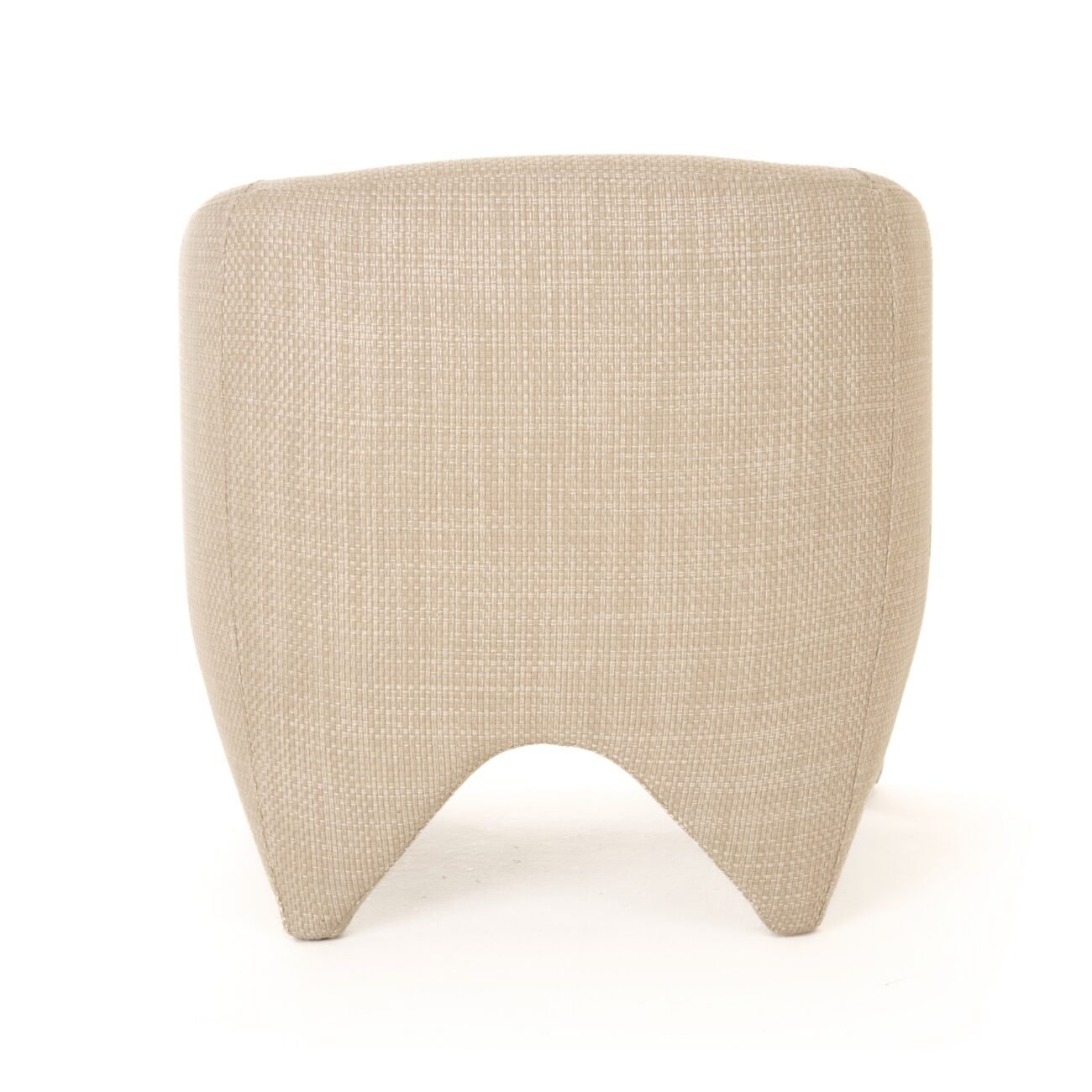 Modrest Halton - Modern Beige Fabric Accent Chair - Image 3