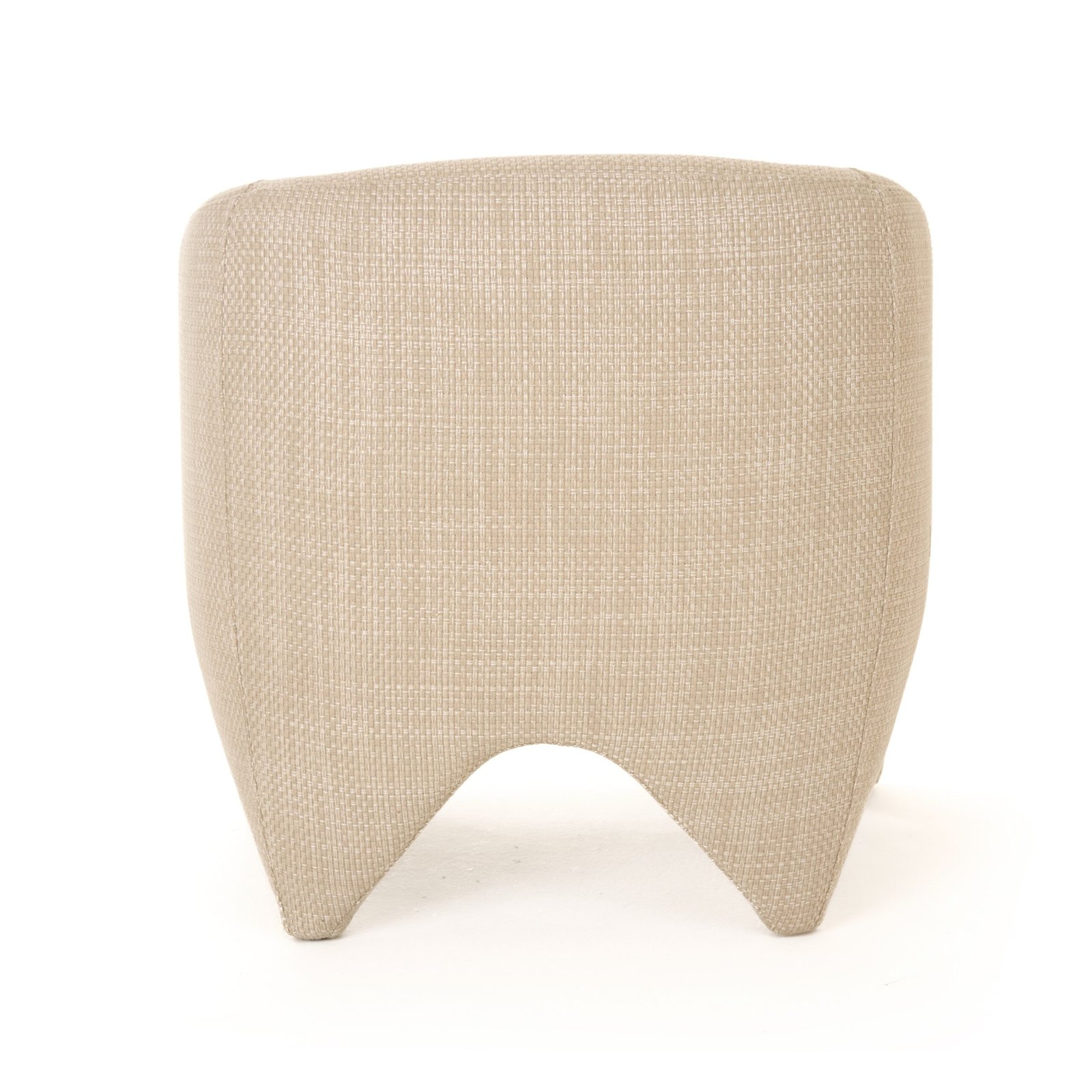 Modrest Halton - Modern Beige Fabric Accent Chair - Image 3