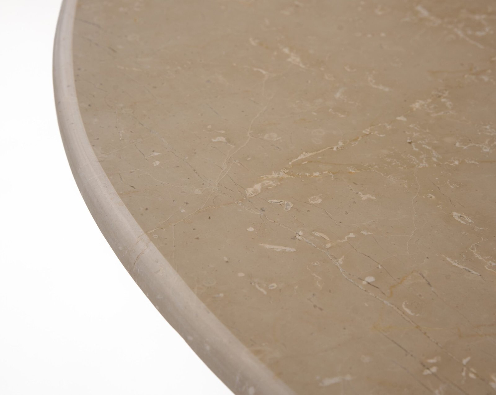 Modrest Hayden - Modern Marble + Wood Round Dining Table