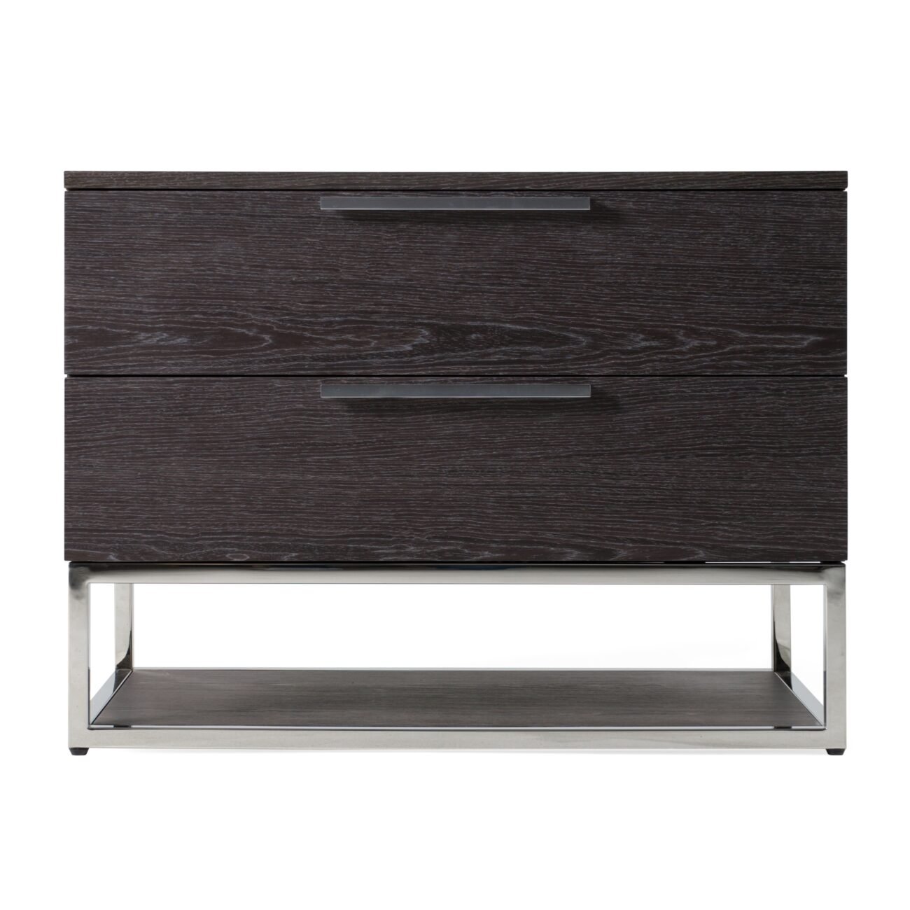 Modrest Helenora - Modern Grey Elm Nightstand