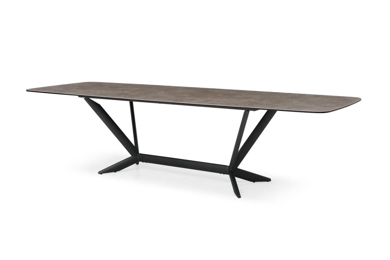 Modrest Herzog - Modern Grey Ceramic Dining Table - Image 2