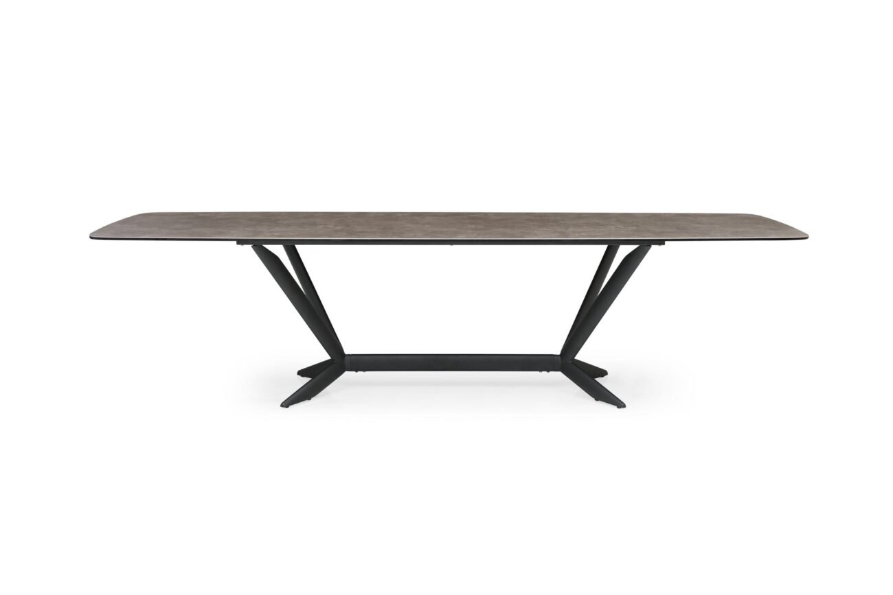 Modrest Herzog - Modern Grey Ceramic Dining Table - Image 3
