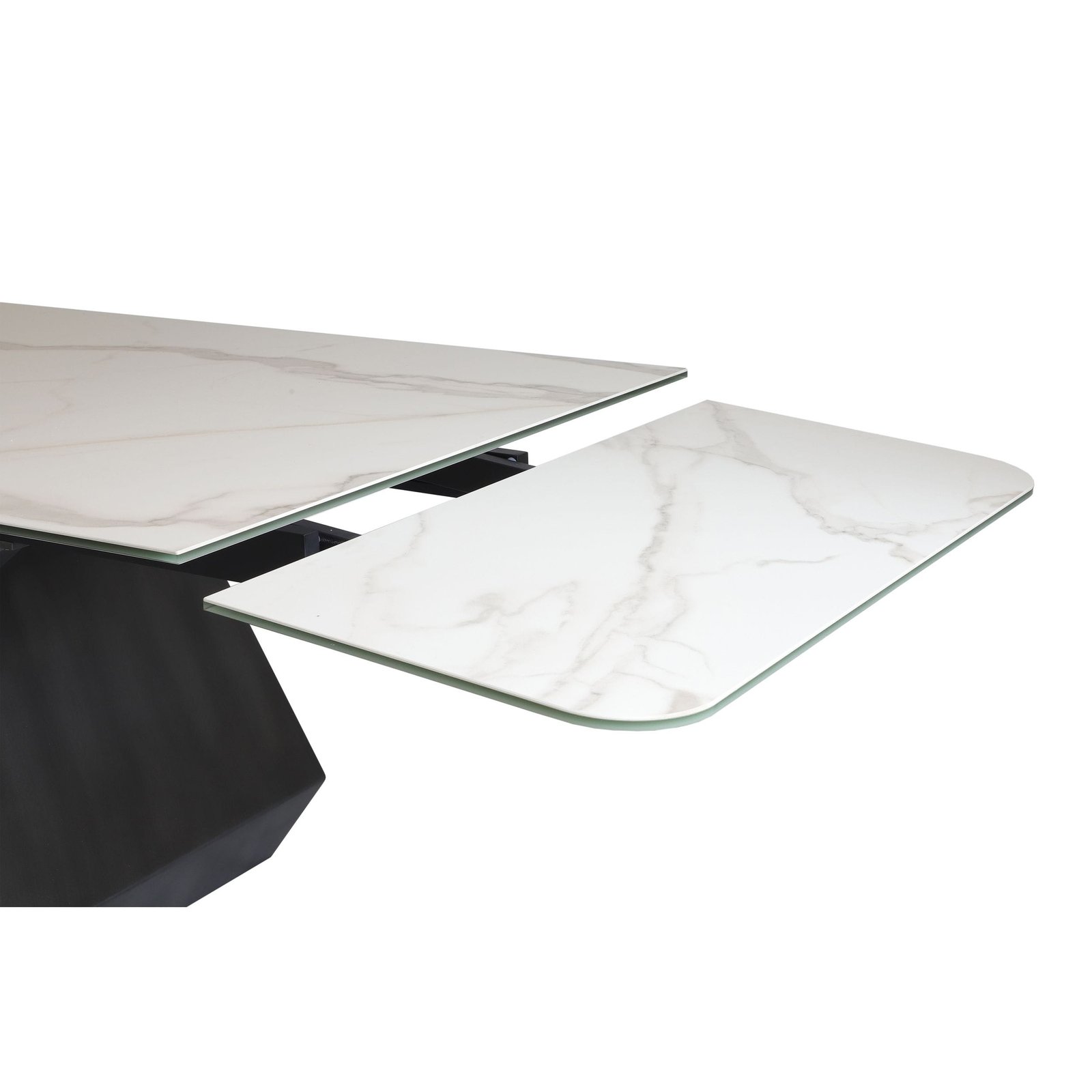 Modrest Howell - Modern White Ceramic Extendable Dining Table - Image 2