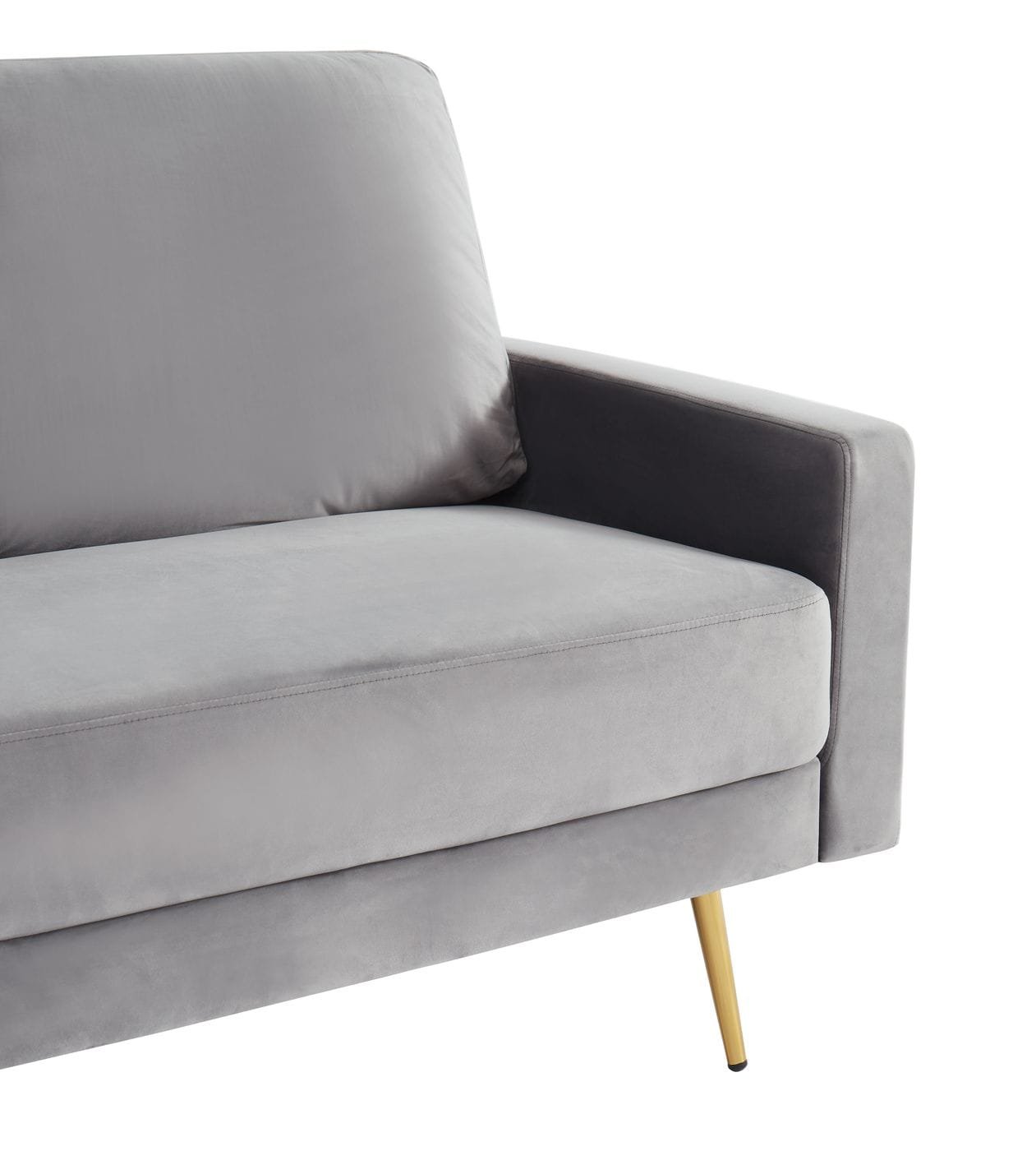 Divani Casa Huffine - Modern Grey Fabric Sofa - Image 4