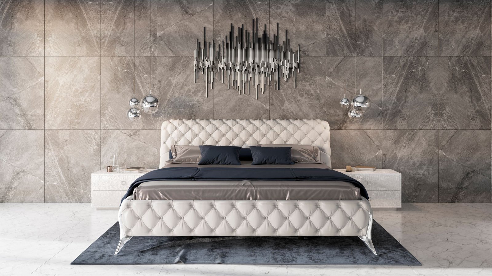 Modrest Legend Modern White EK Bedroom Set
