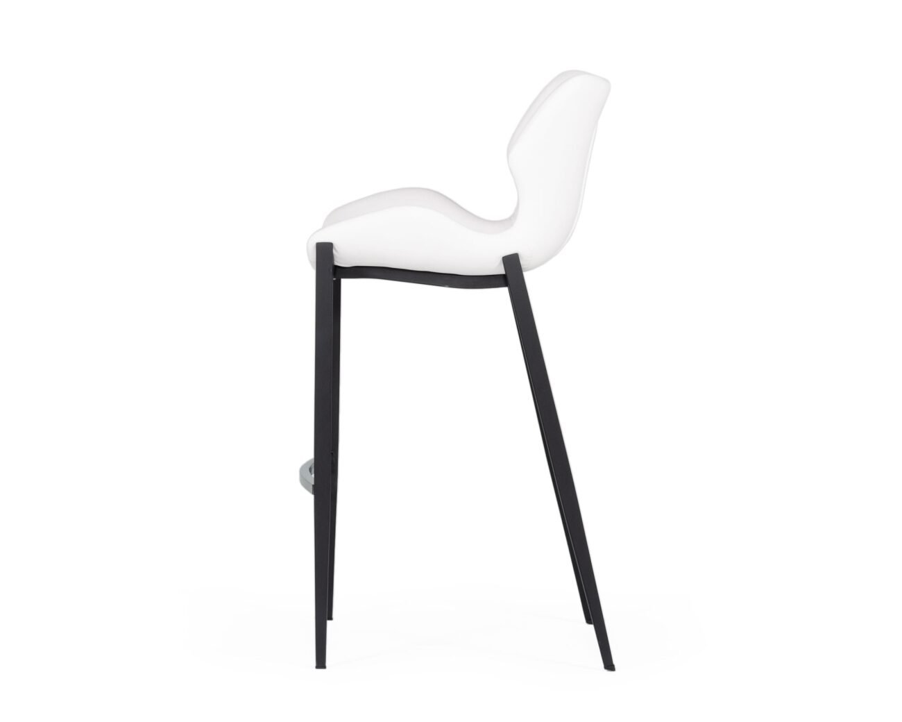 Modrest Ithaca - Modern White Leatherette Bar Stool (Set of 2) - Image 3