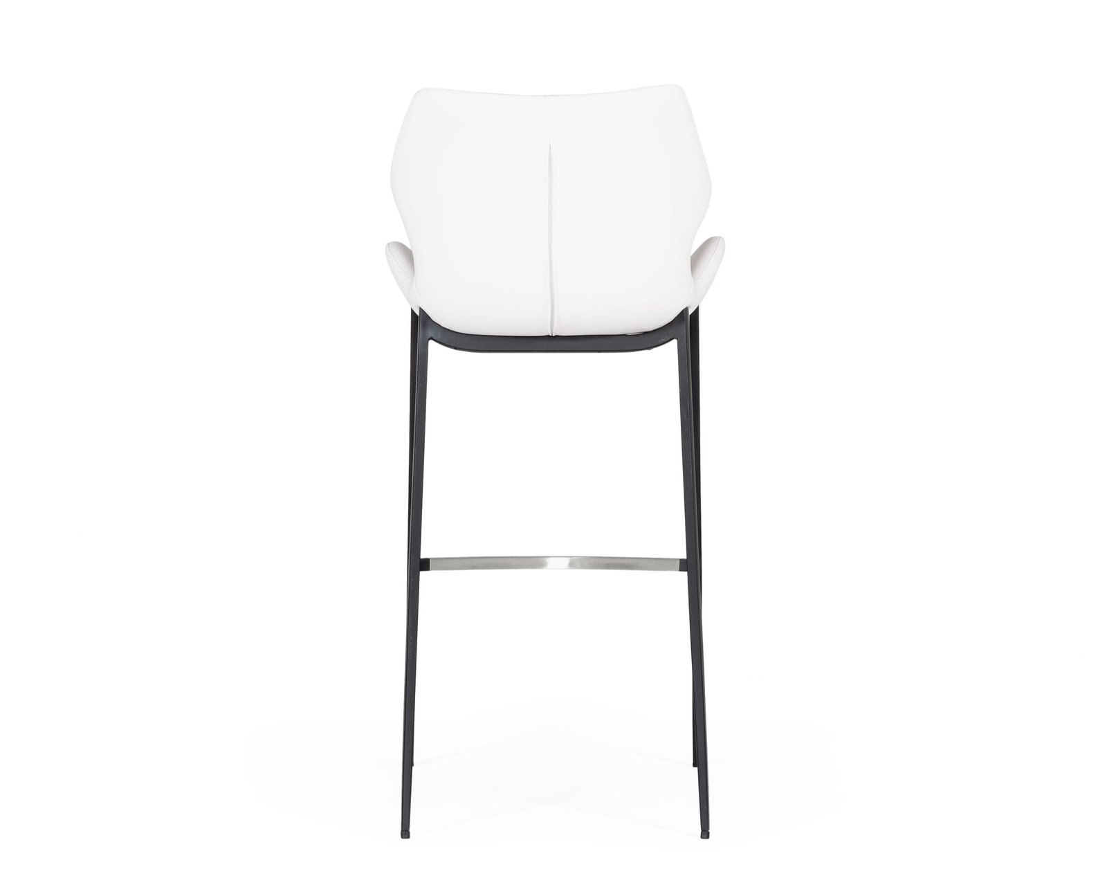 Modrest Ithaca - Modern White Leatherette Bar Stool (Set of 2) - Image 4