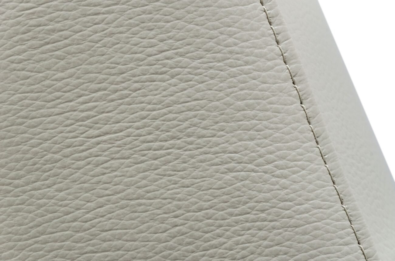 Divani Casa Jacoba - Modern Light Grey Leather Sofa - Image 2