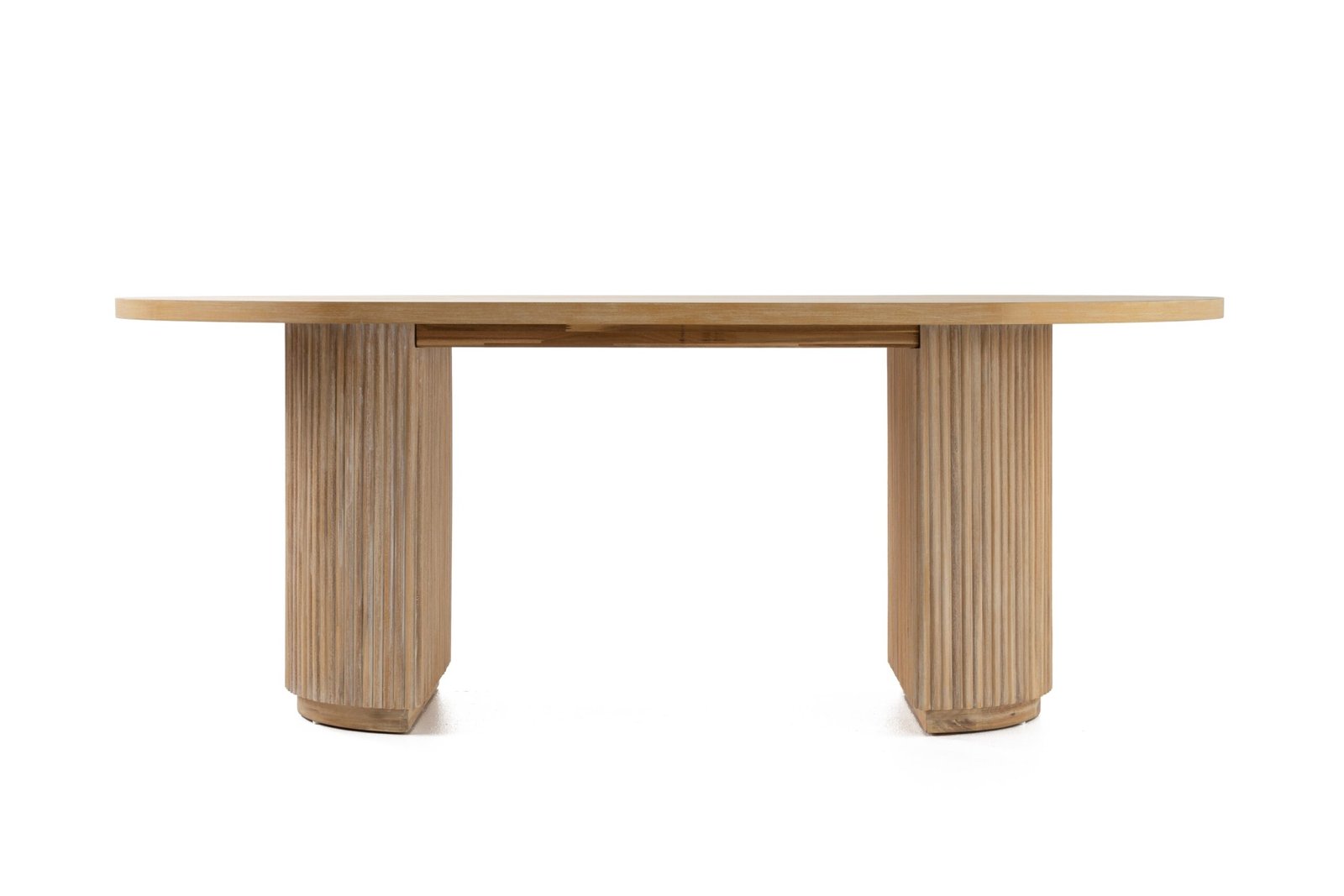 Modrest Jacobson - Modern Natural Acacia Oval Dining Table - Image 3