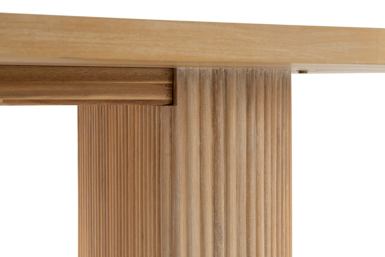Modrest Jacobson - Modern Natural Acacia Oval Dining Table - Image 5