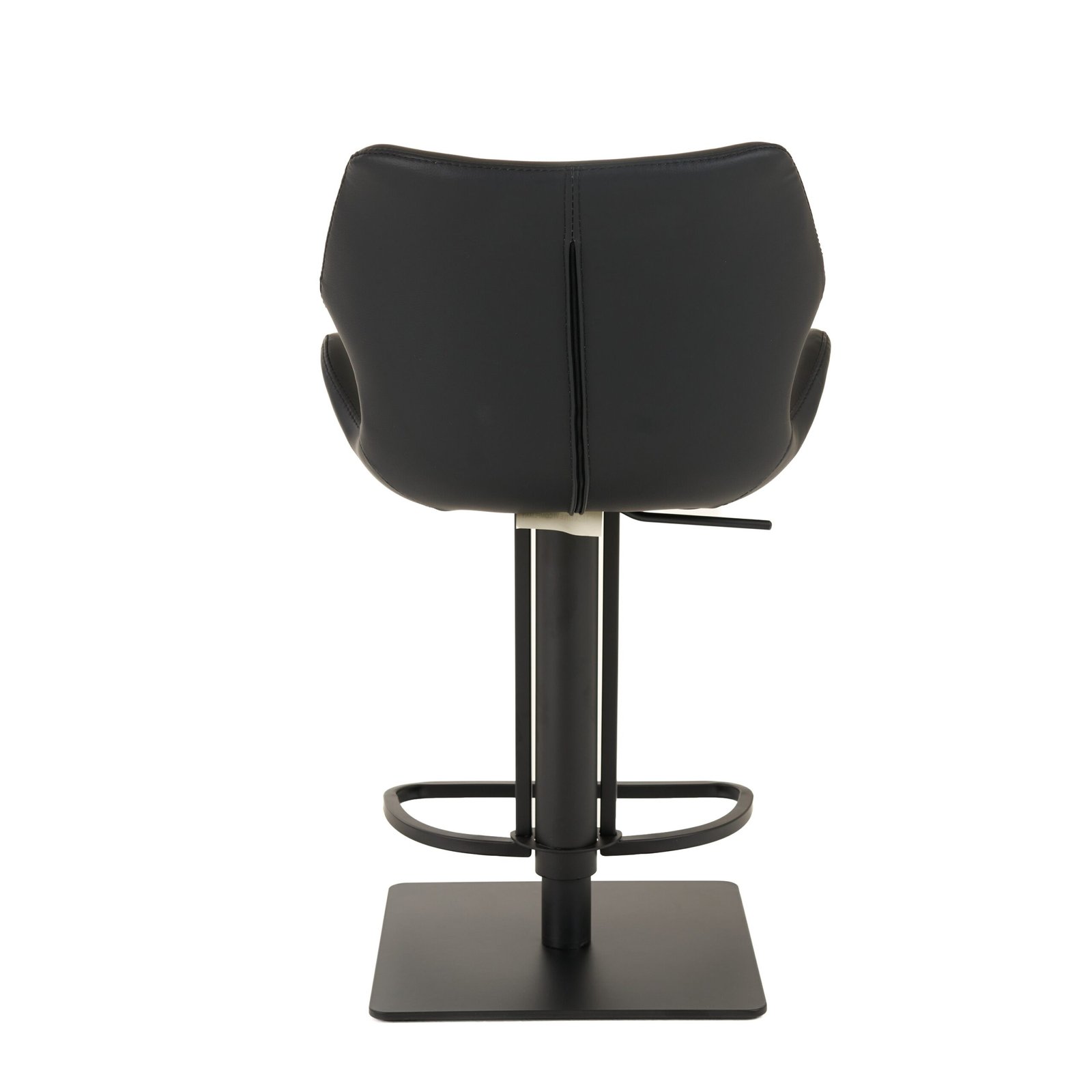 Modrest Jaffee - Industrial Black Eco-Leather Bar Stool - Image 4