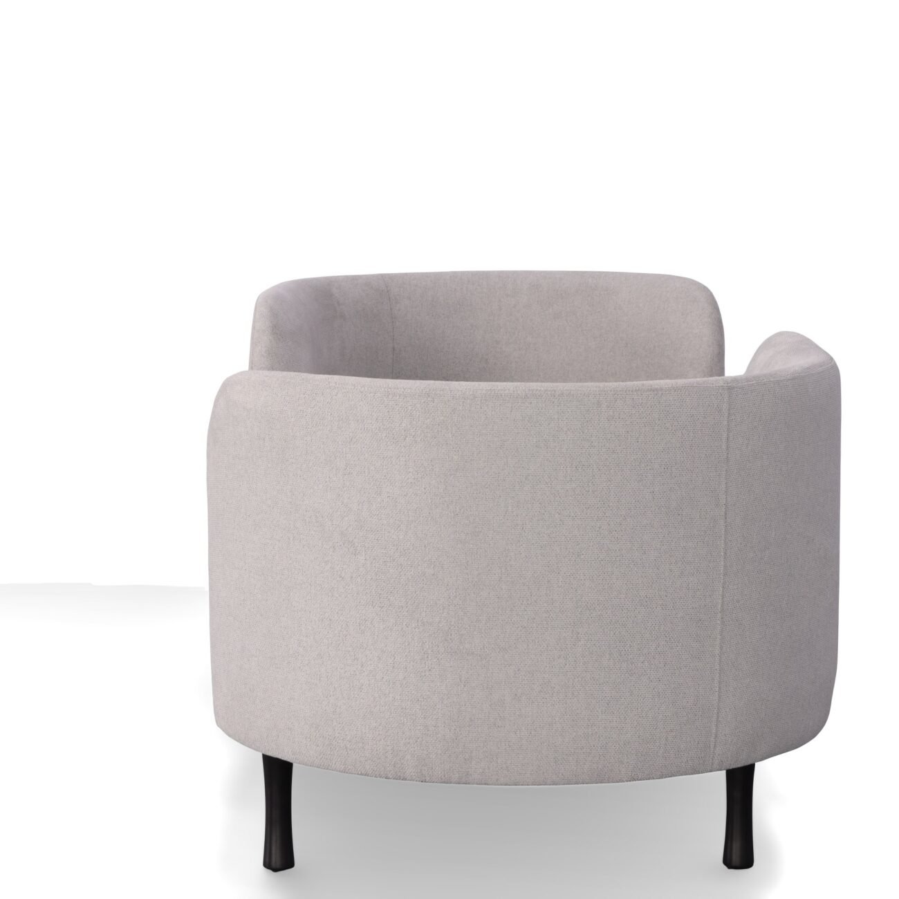 Divani Casa Jamie - Glam Light Grey Fabric Two Seater Chaise - Image 5